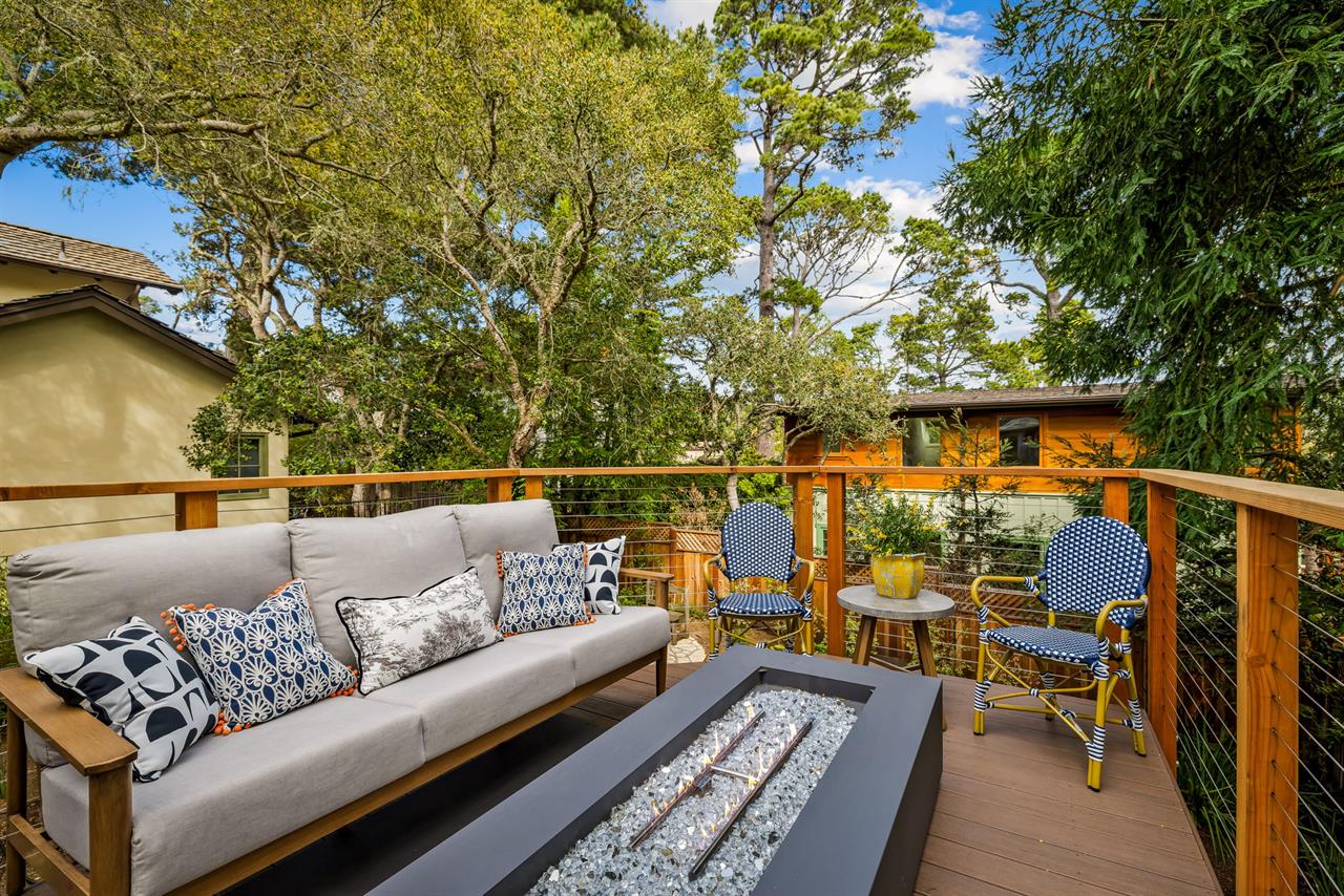 Dining and Lounging Balcony has a FirePit Too