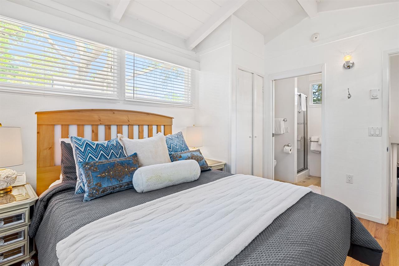 Bedroom 3  Queen Bed, TV and EnSuite Bath with a Shower