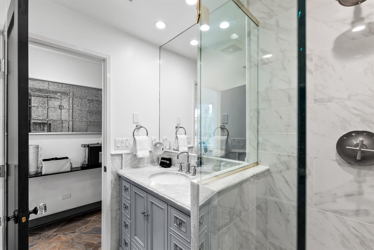 Downstairs Bathroom with a Shower for Bedroom 4 and Den