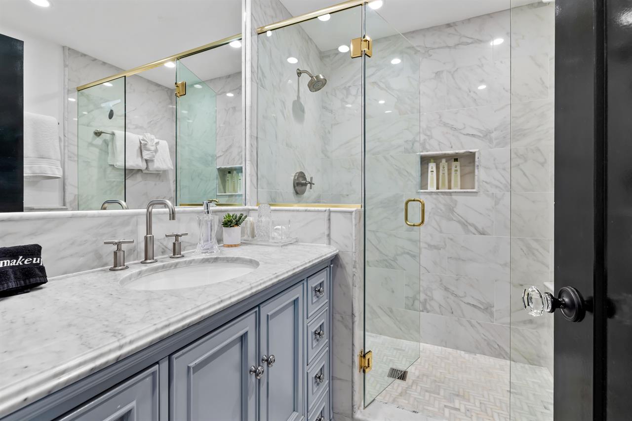 Downstairs Bathroom with a Shower for Bedroom 4 and Den