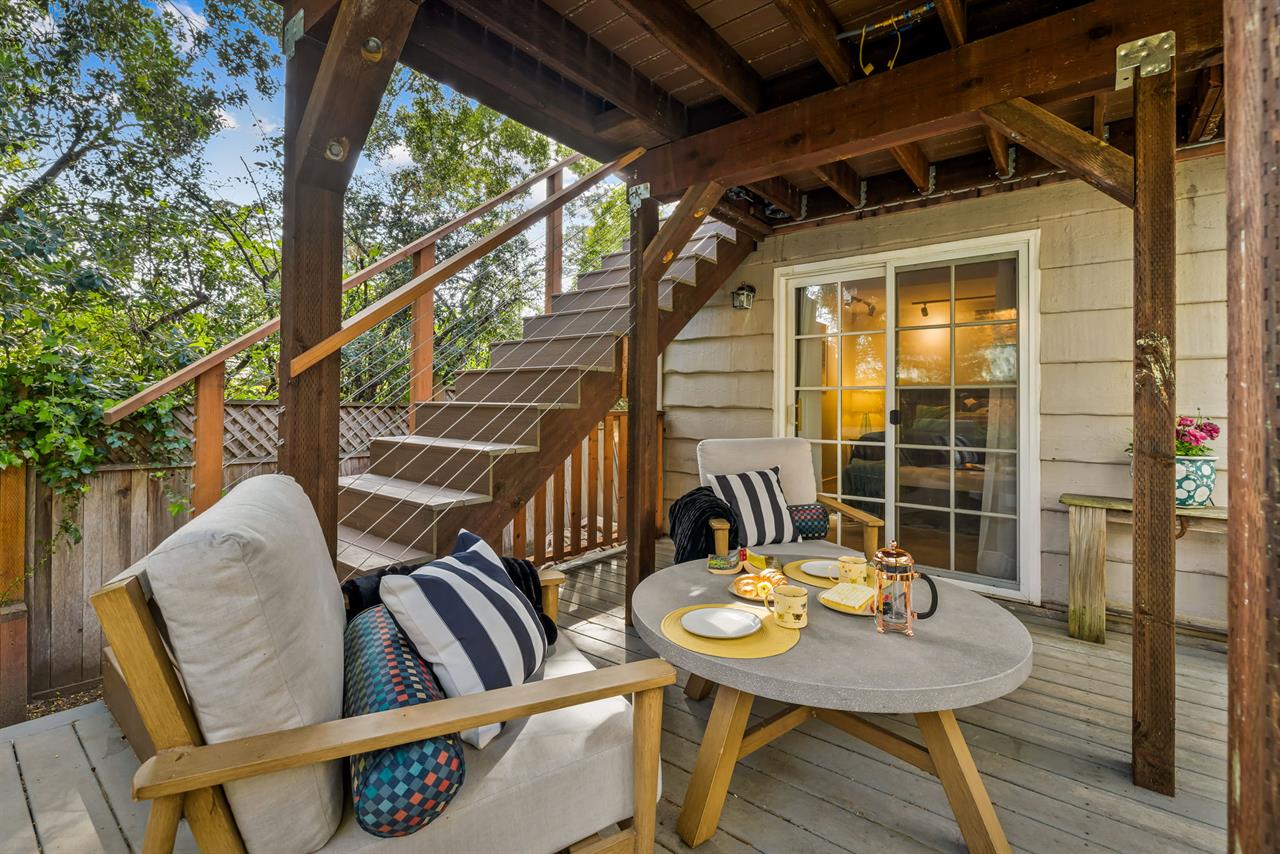 Covered Backyard Patio has Access to Bedroom 4