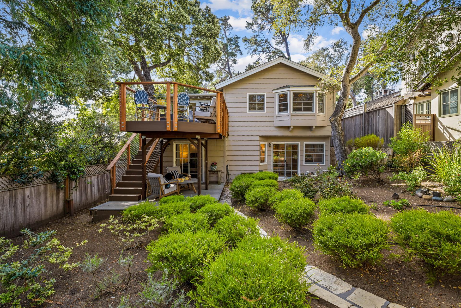 Back of the House Showing the Dining Areas