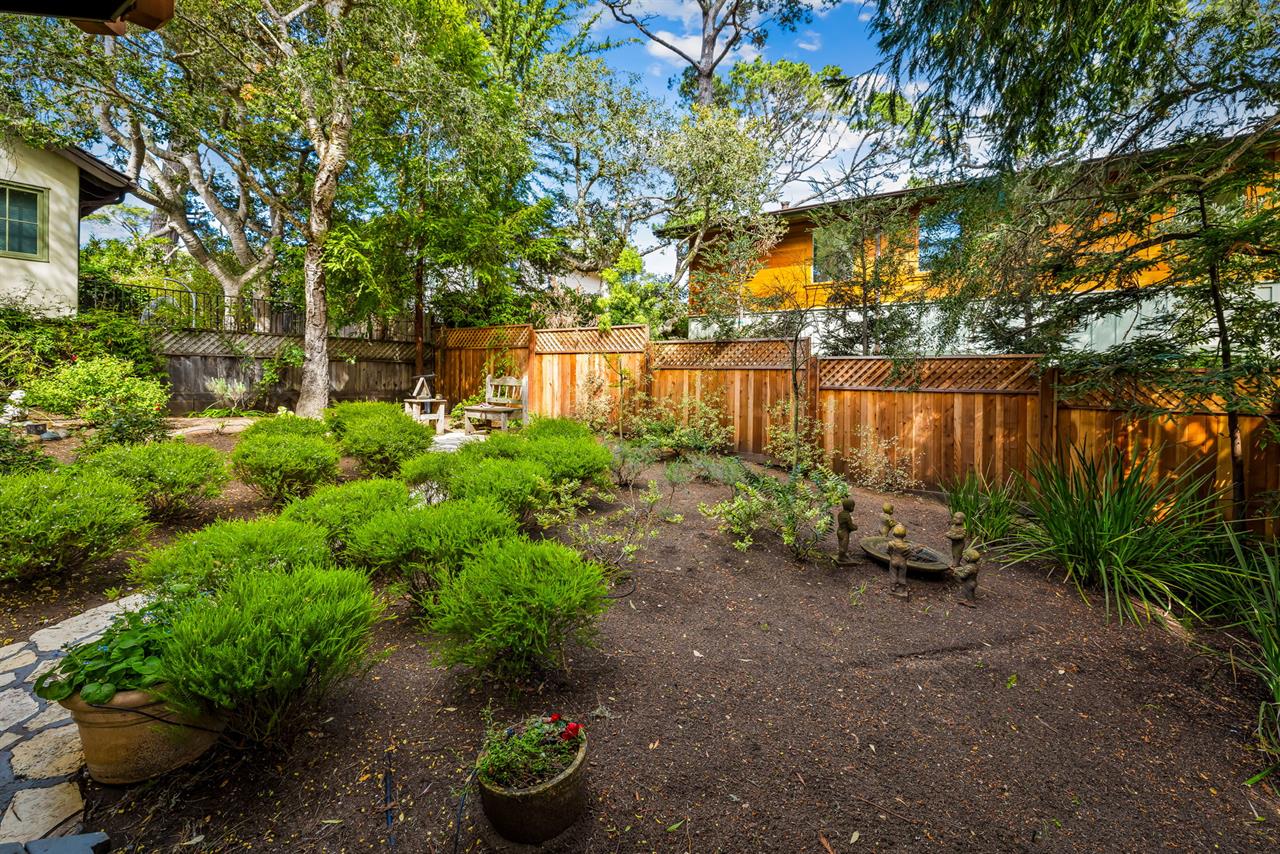 Backyard has SereneLandscaping