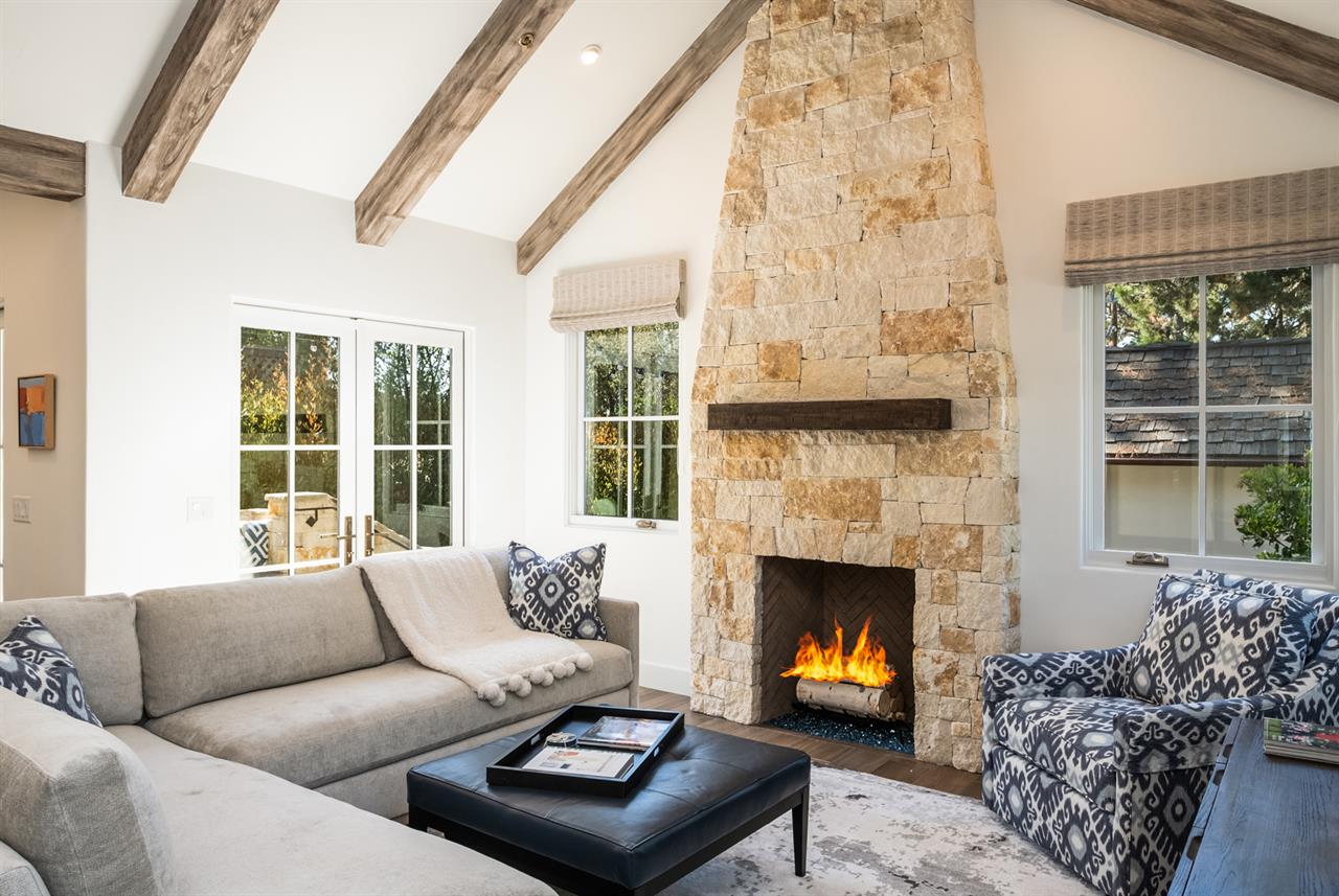 Living Room with Fireplace