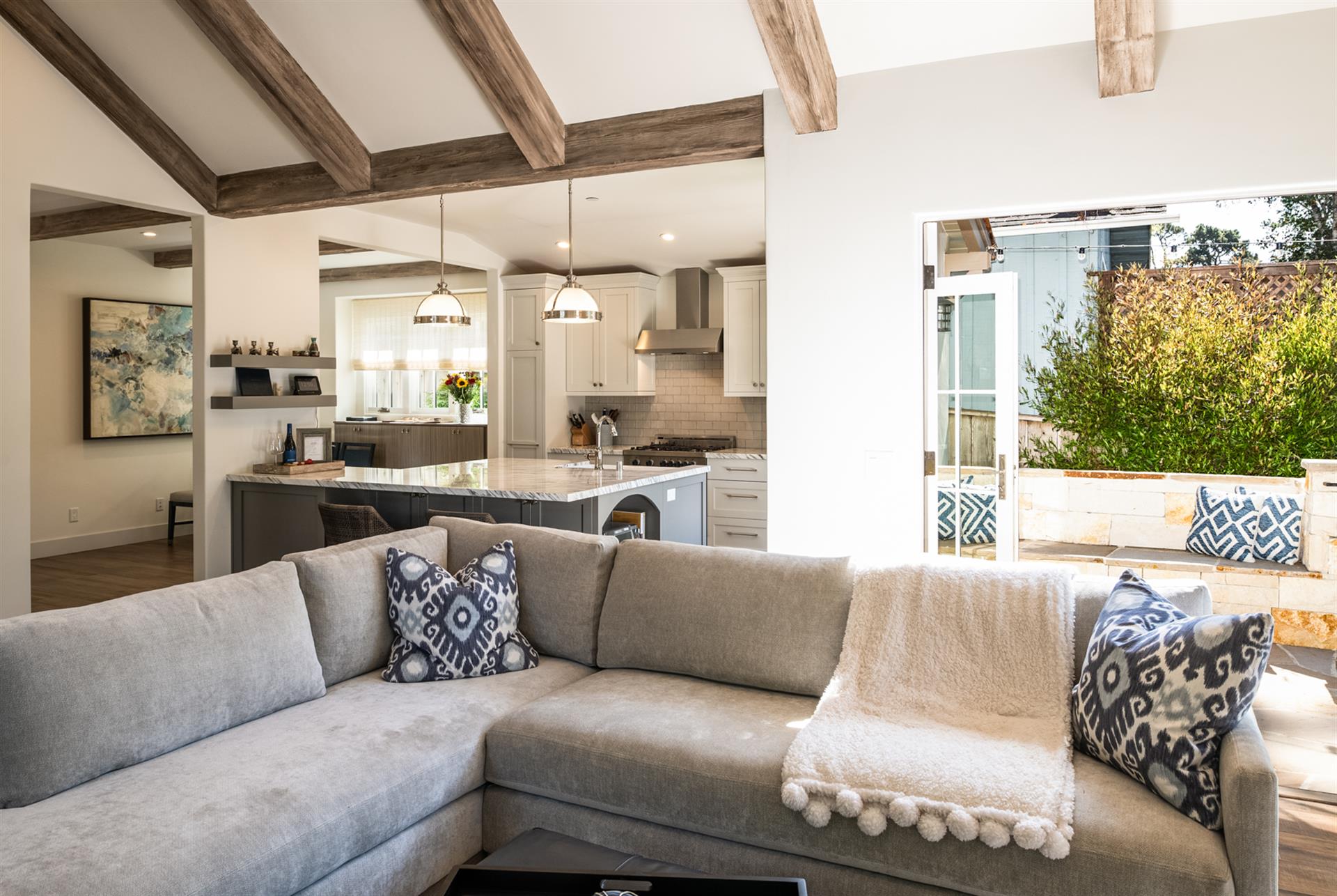 Living Room View to the Kitchen