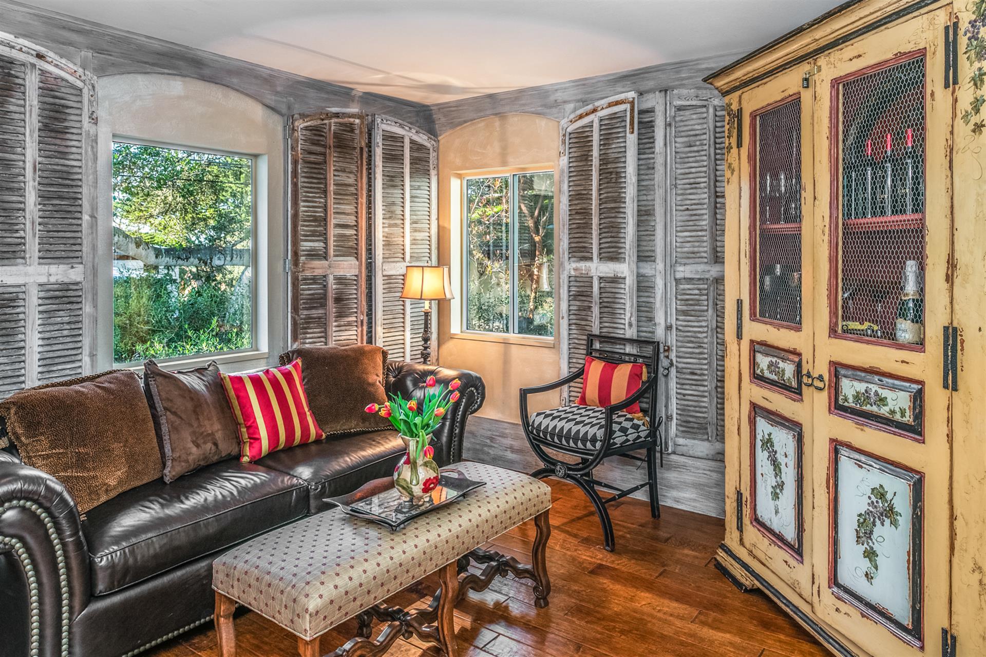 Sitting Room  Queen Sleeper Sofa  Powder Room Nearby