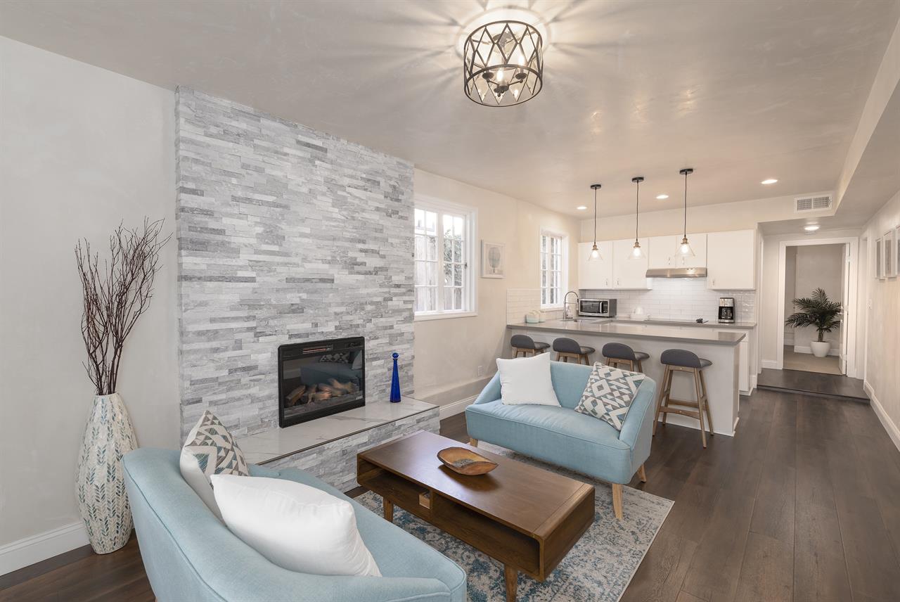 Lower Level Living Room, Electric Fireplace