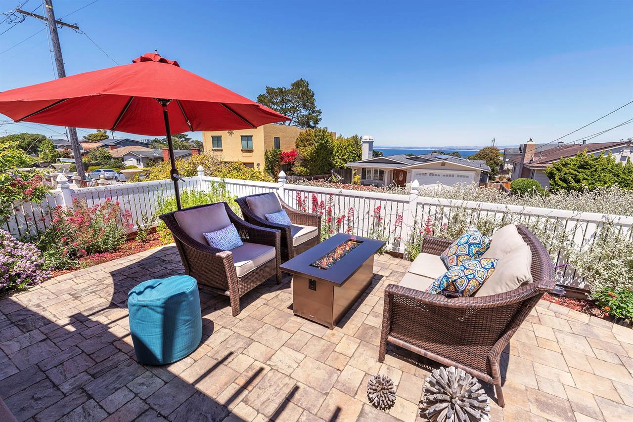 Bay View Patio with Propane Fire Pit
