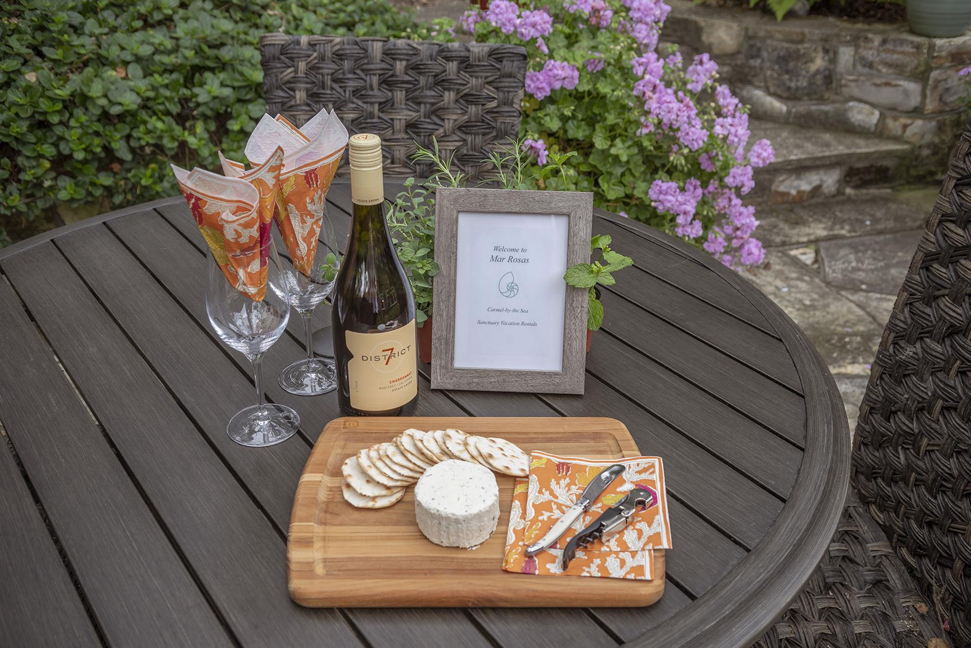 Wine and Cheese to Welcome You