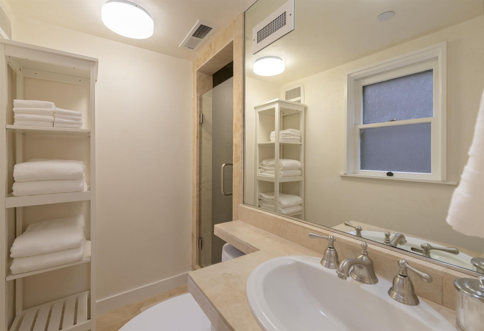 Downstairs Full En Suite Bathroom with Shower