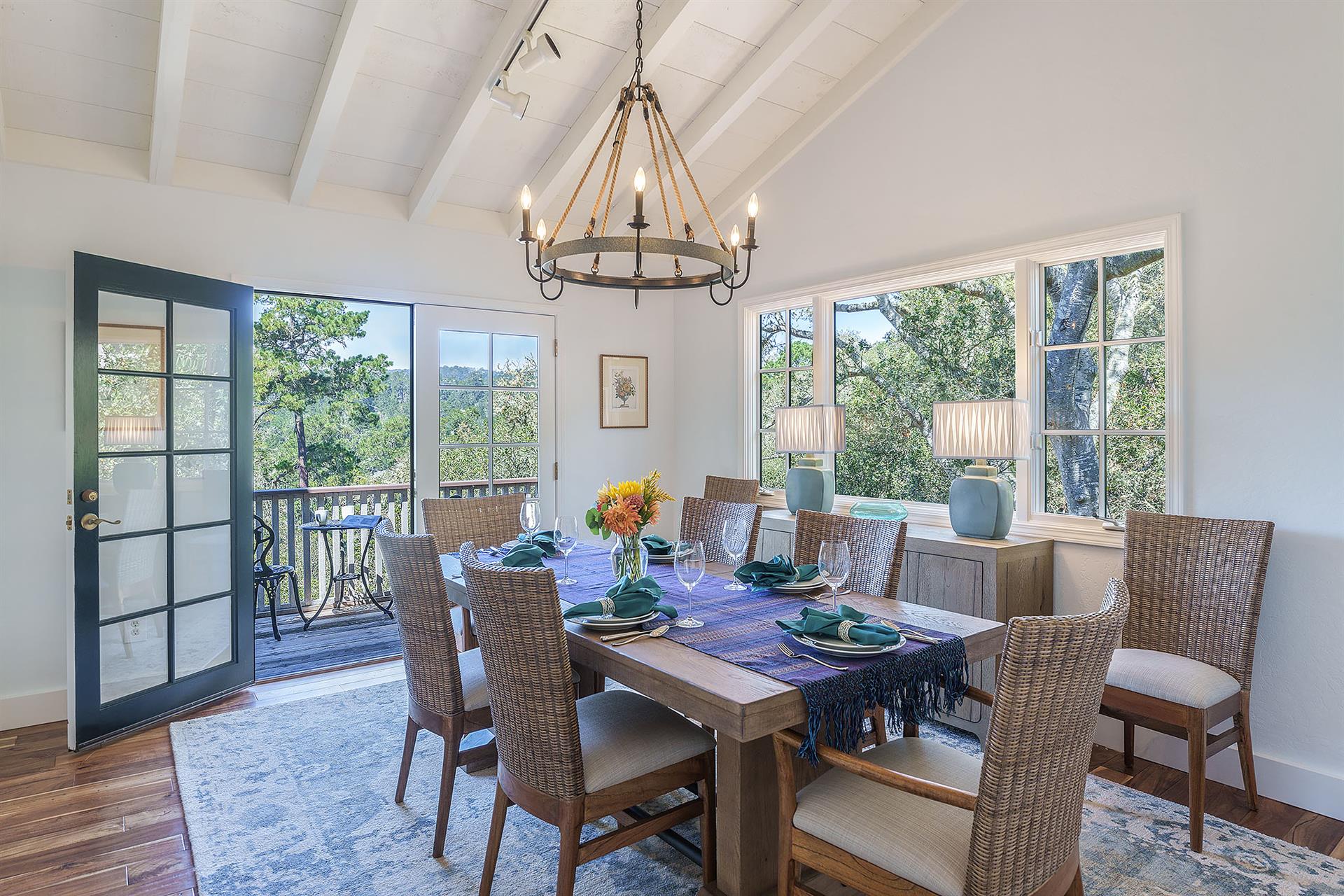 Formal Dining Area Next to the Kitchen Seats 8