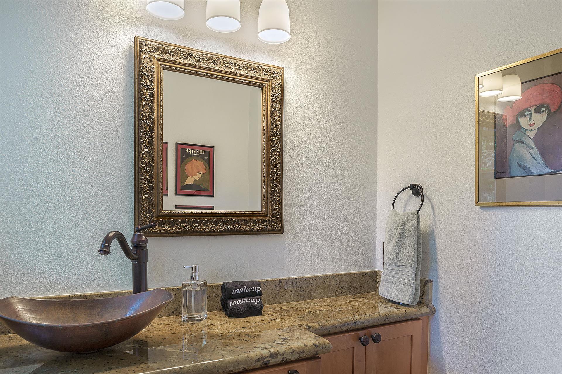 Powder Room, Upstairs Near Living Areas
