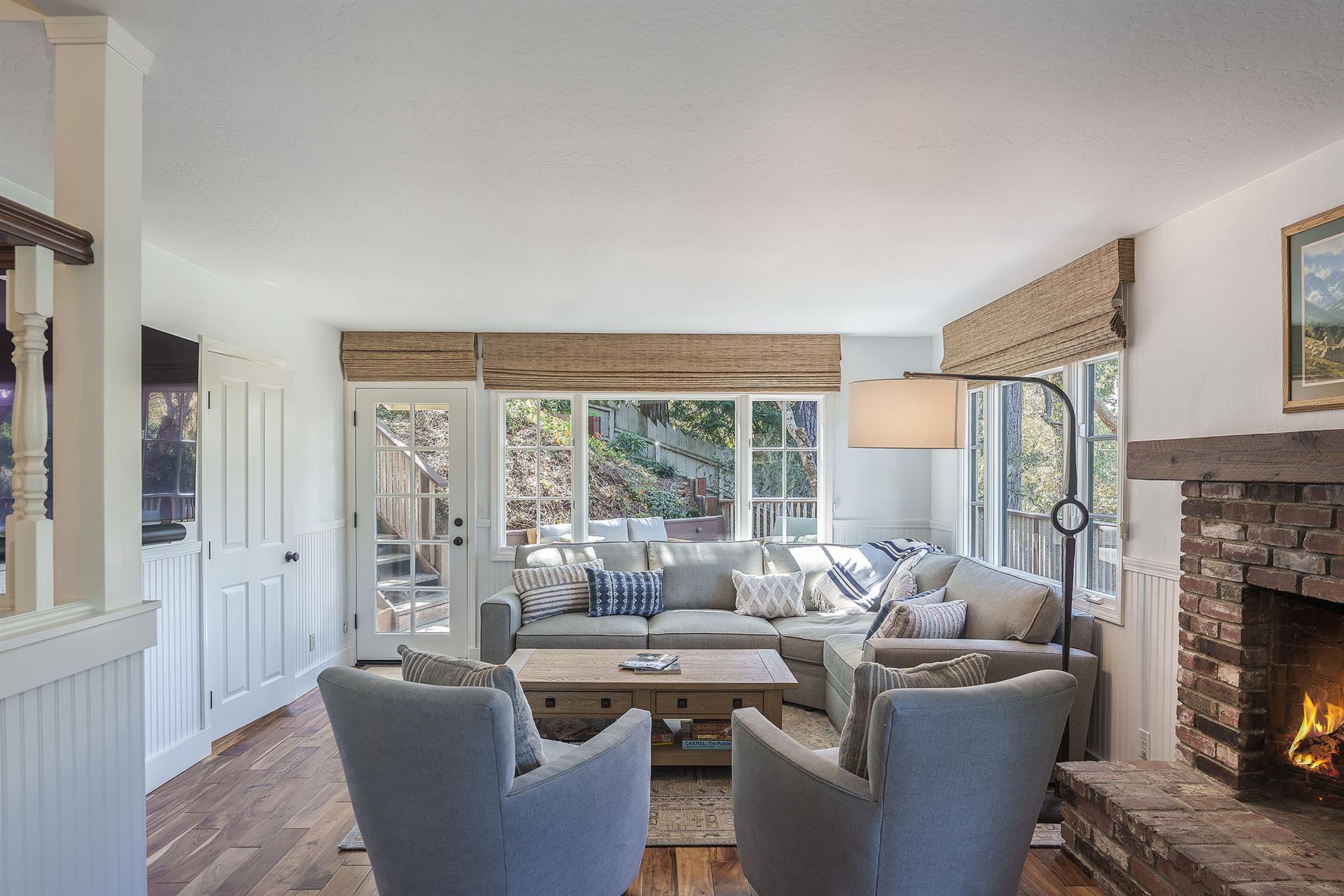 Family Room with Fireplace and HDTV