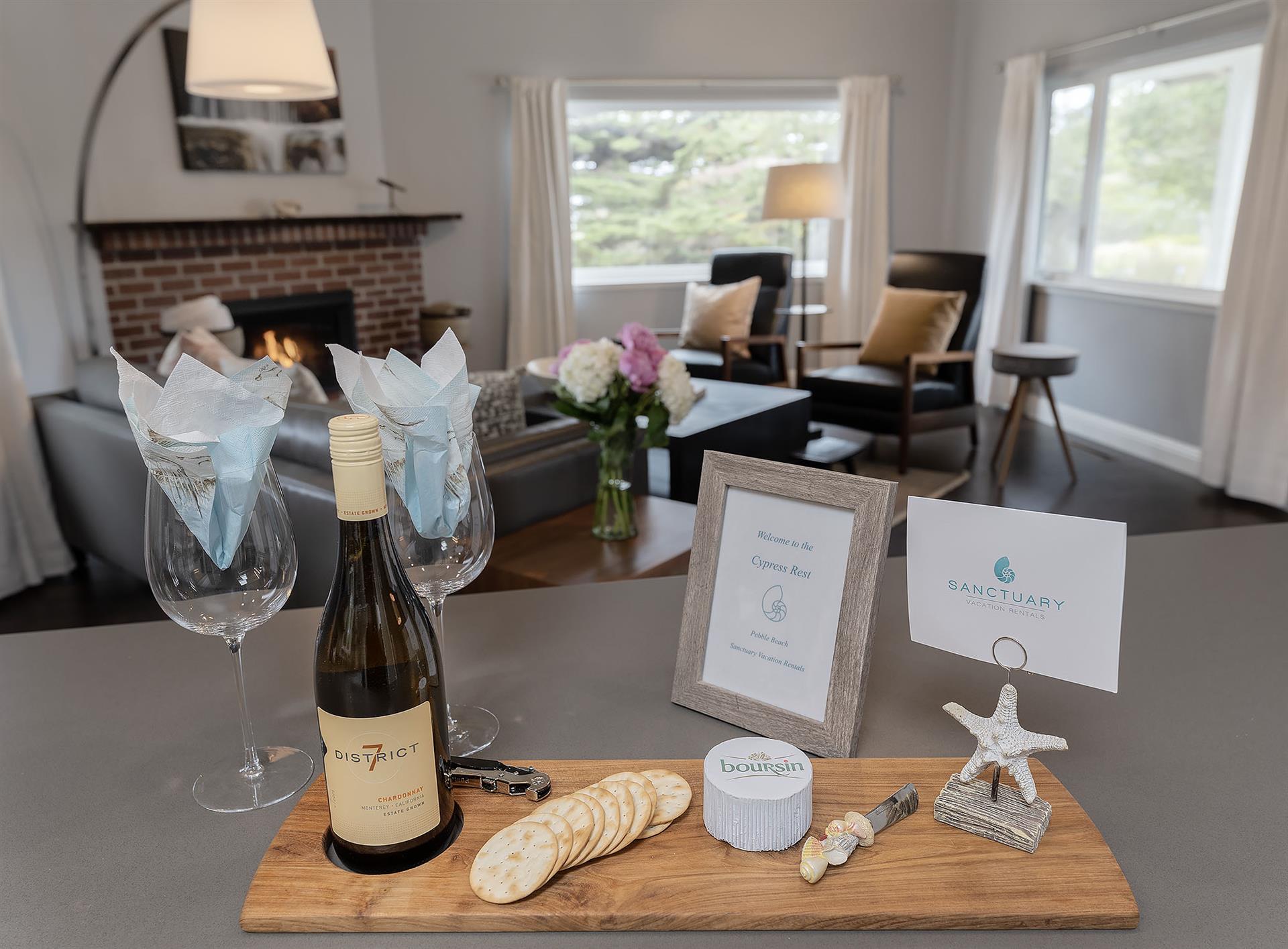 Wine and Cheese to Welcome You