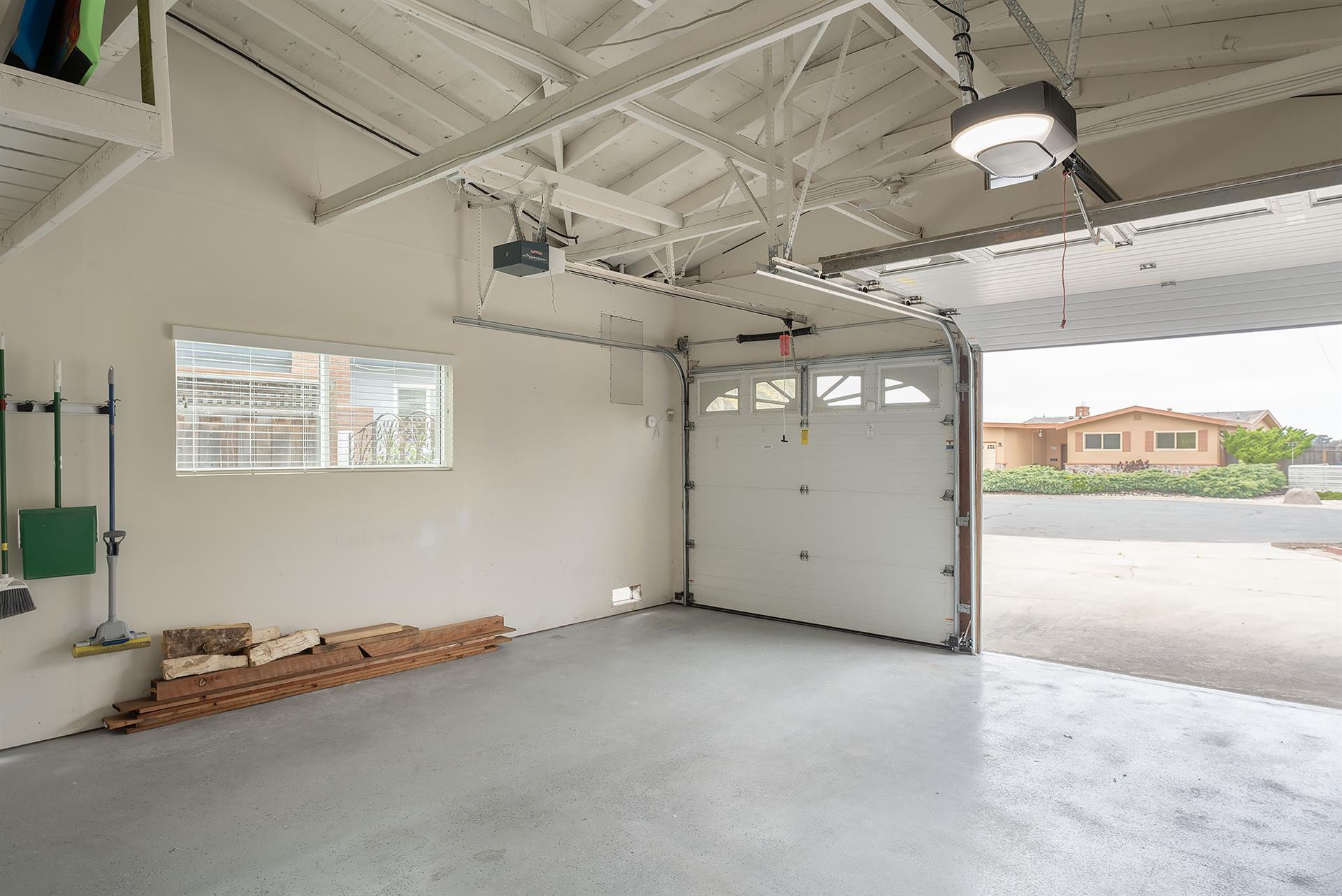 Parking in the Two Car Garage and the Driveway