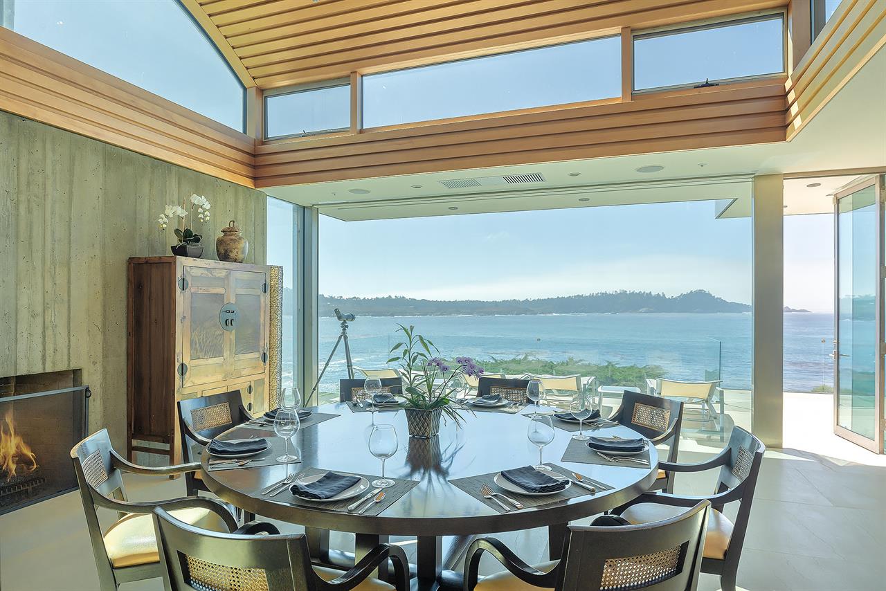 Dining Area with a View of Point Lobos and the Ocean