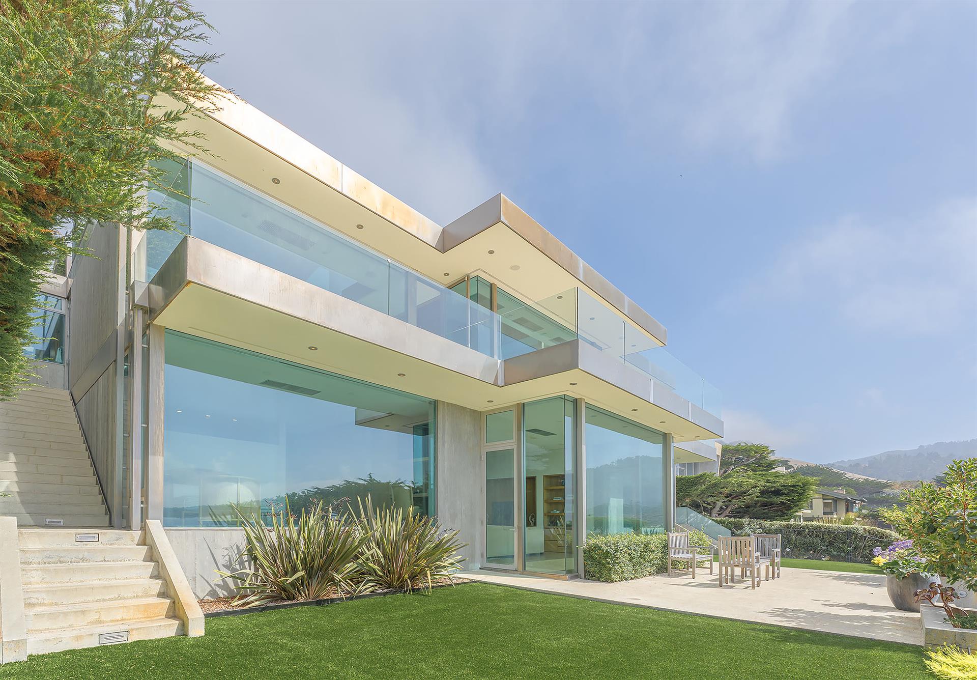 Back of the Home Facing the Ocean