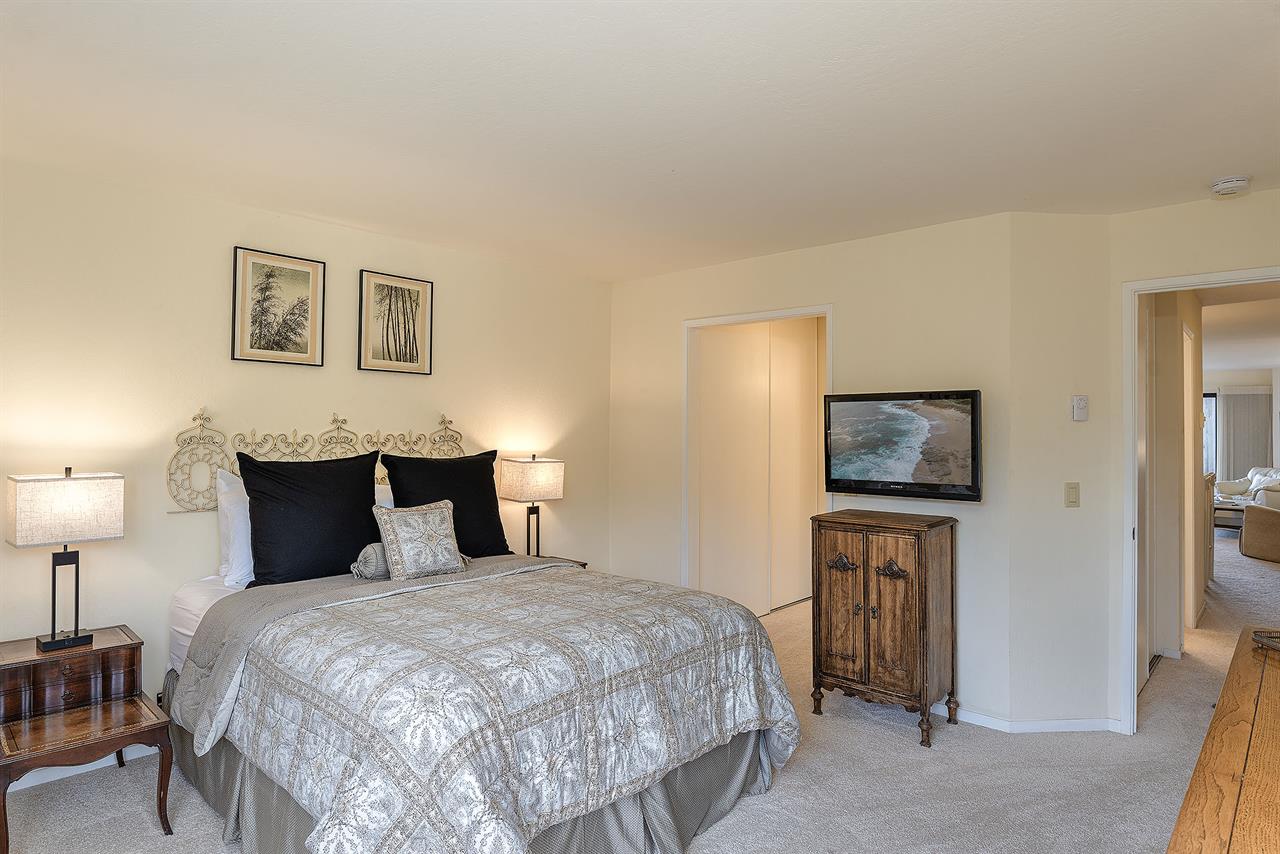 Bedroom with Queen Bed and TV