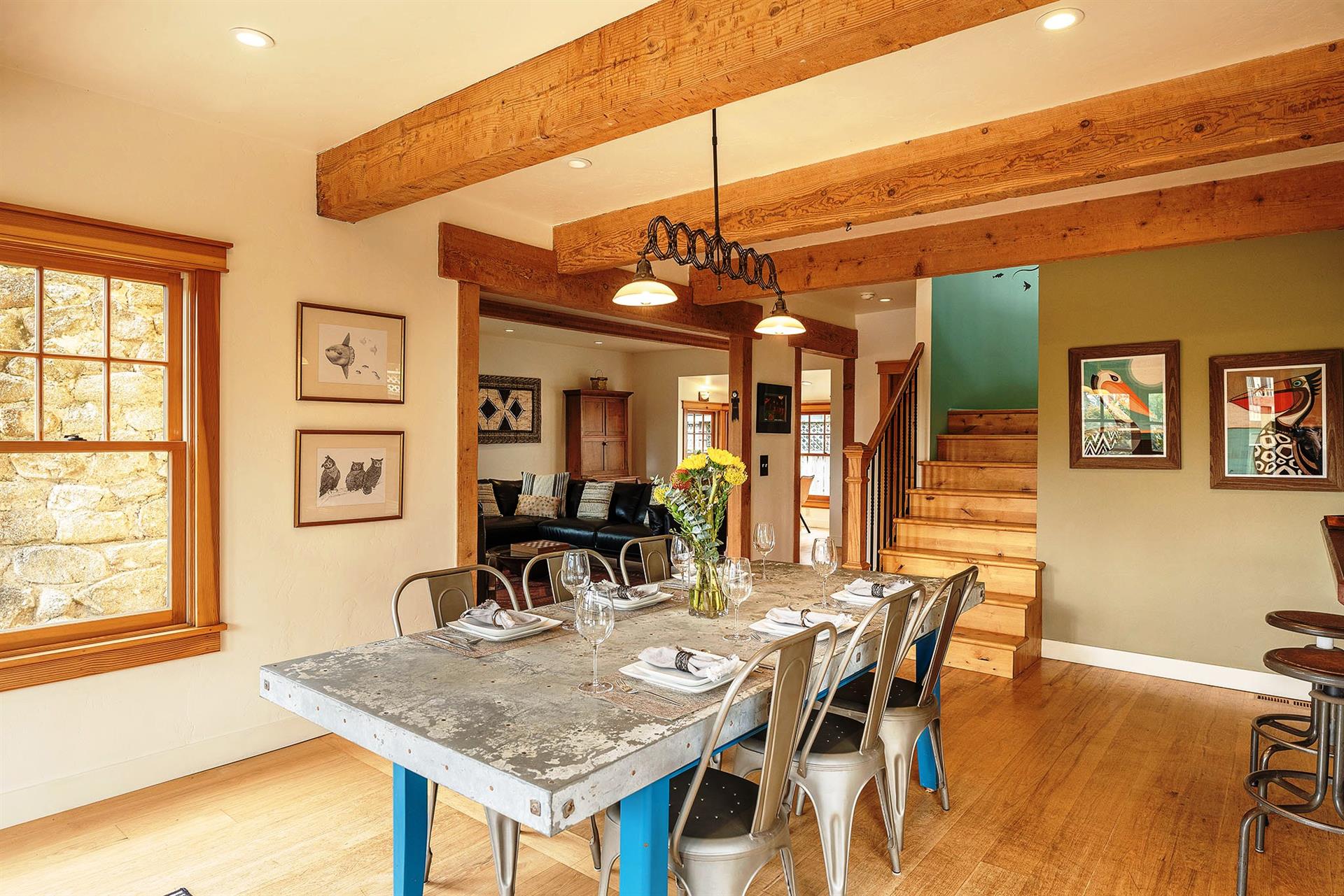 Dining Area   Beautiful Wood Floors Throughout the Home