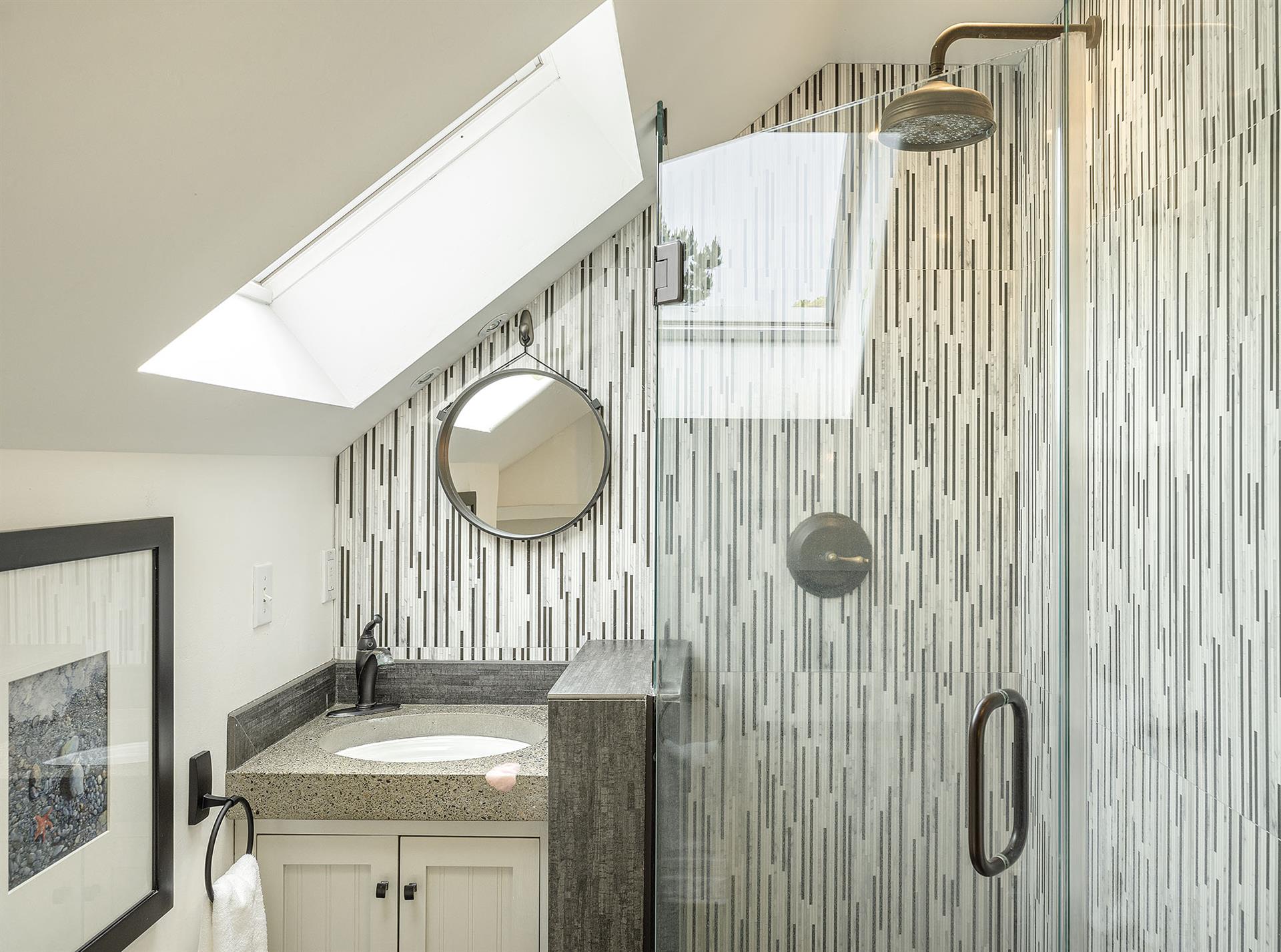 Bathroom 2 with Shower, Upstairs Near Bedrooms