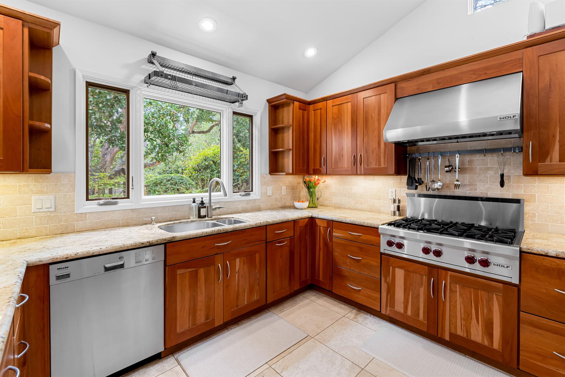 Gourmet Kitchen with High End Stainless Steel Appliances