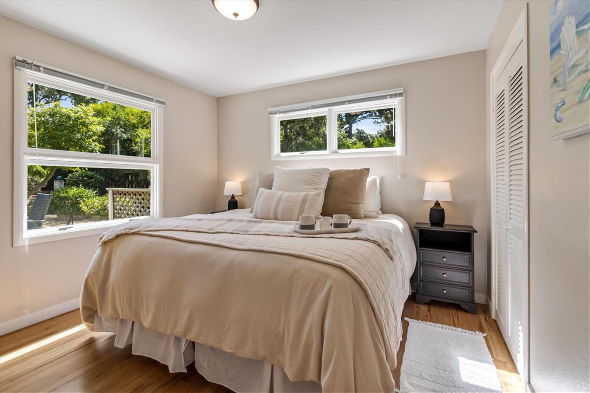 Bedroom 2 has a Split King Bed and a TV