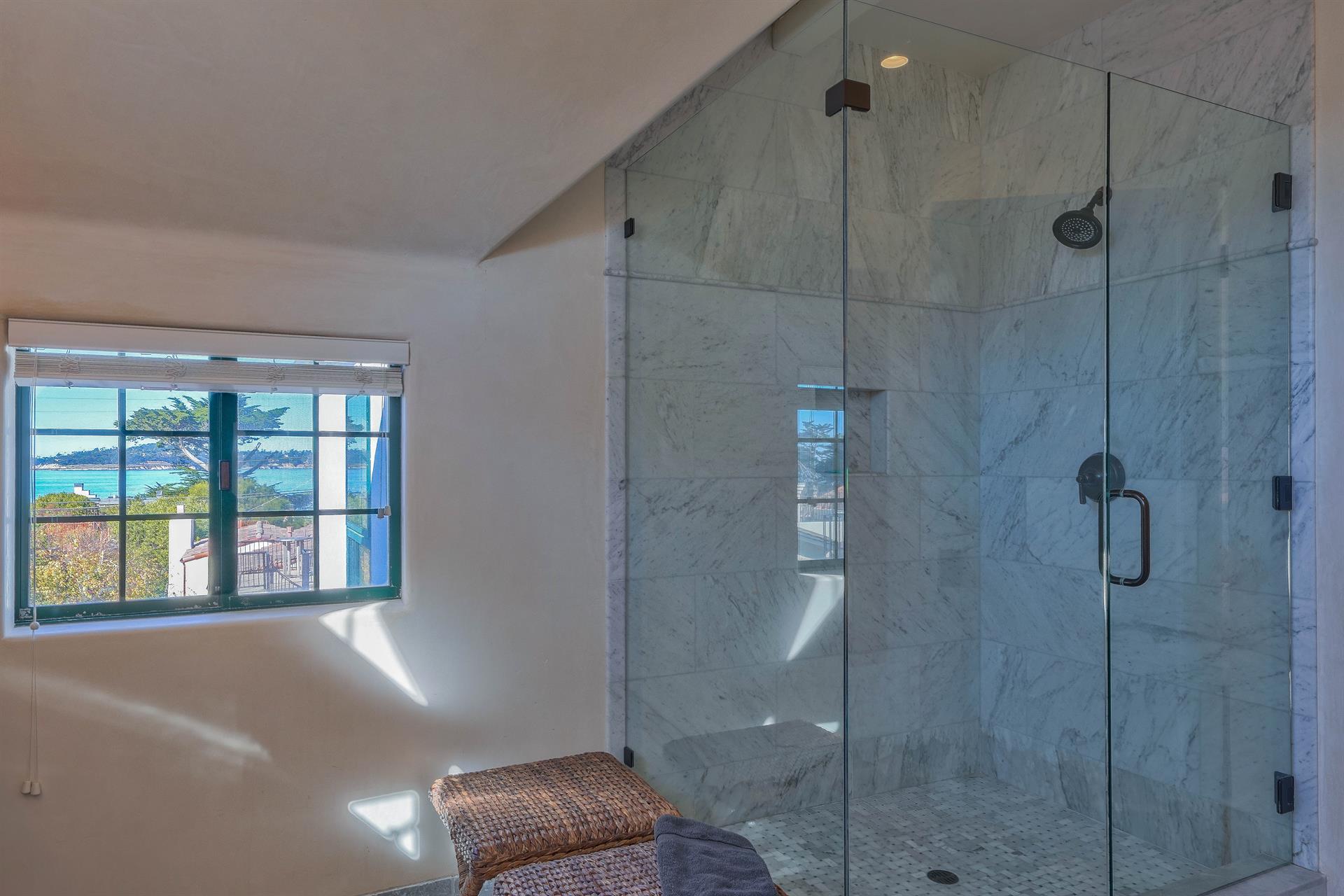 Ensuite Bathroom for Bedroom 1 with GlassEnclosed Shower