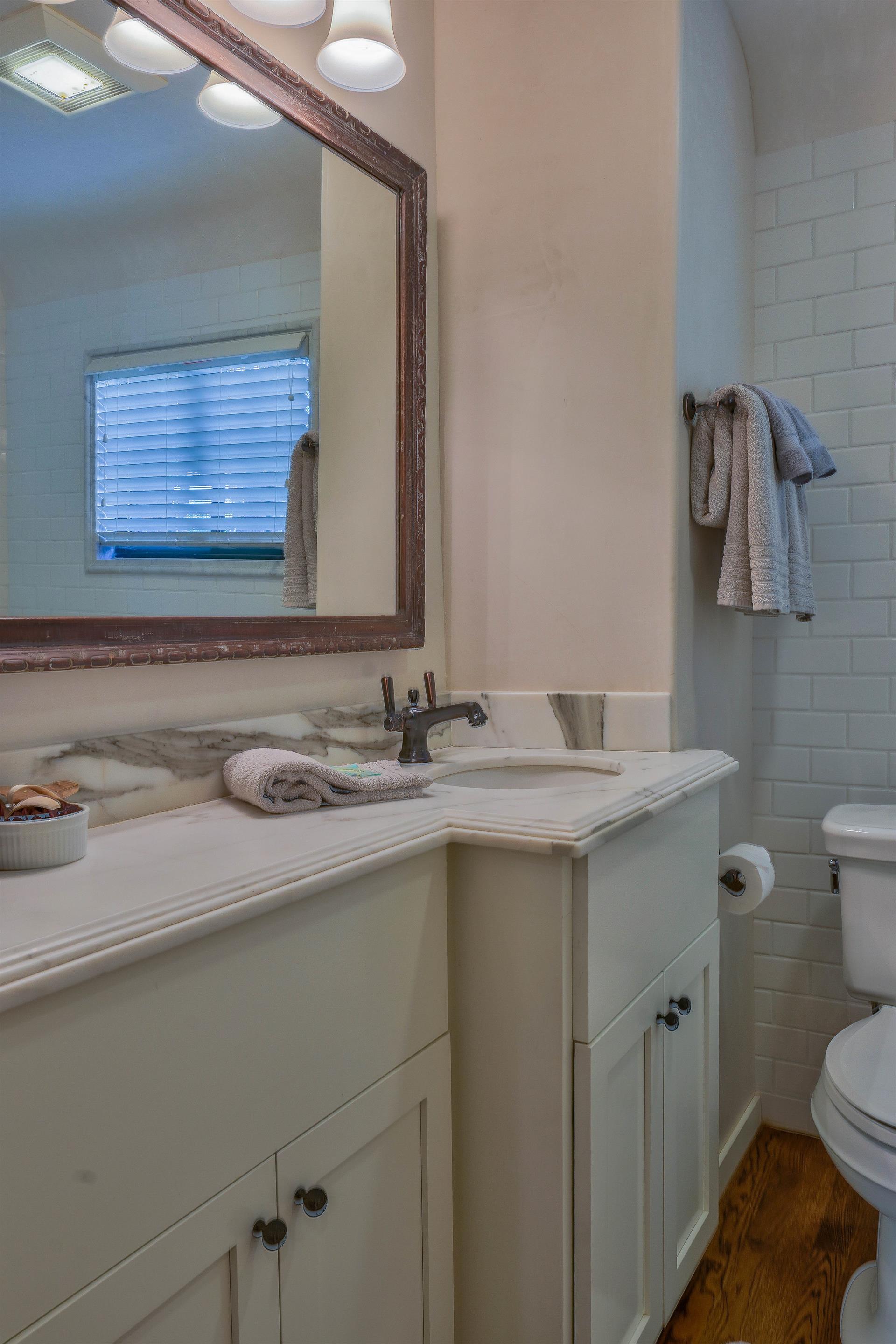 Bathroom 3 has a Shower, Downstairs