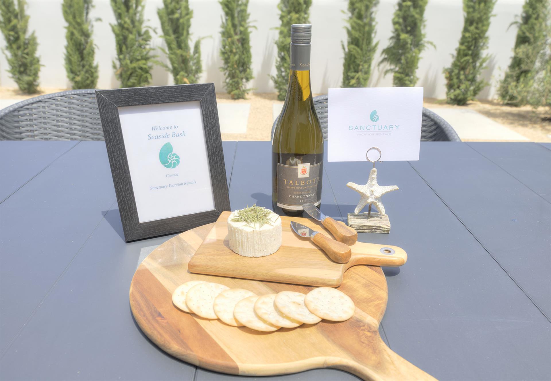 Wine and Cheese to Welcome You