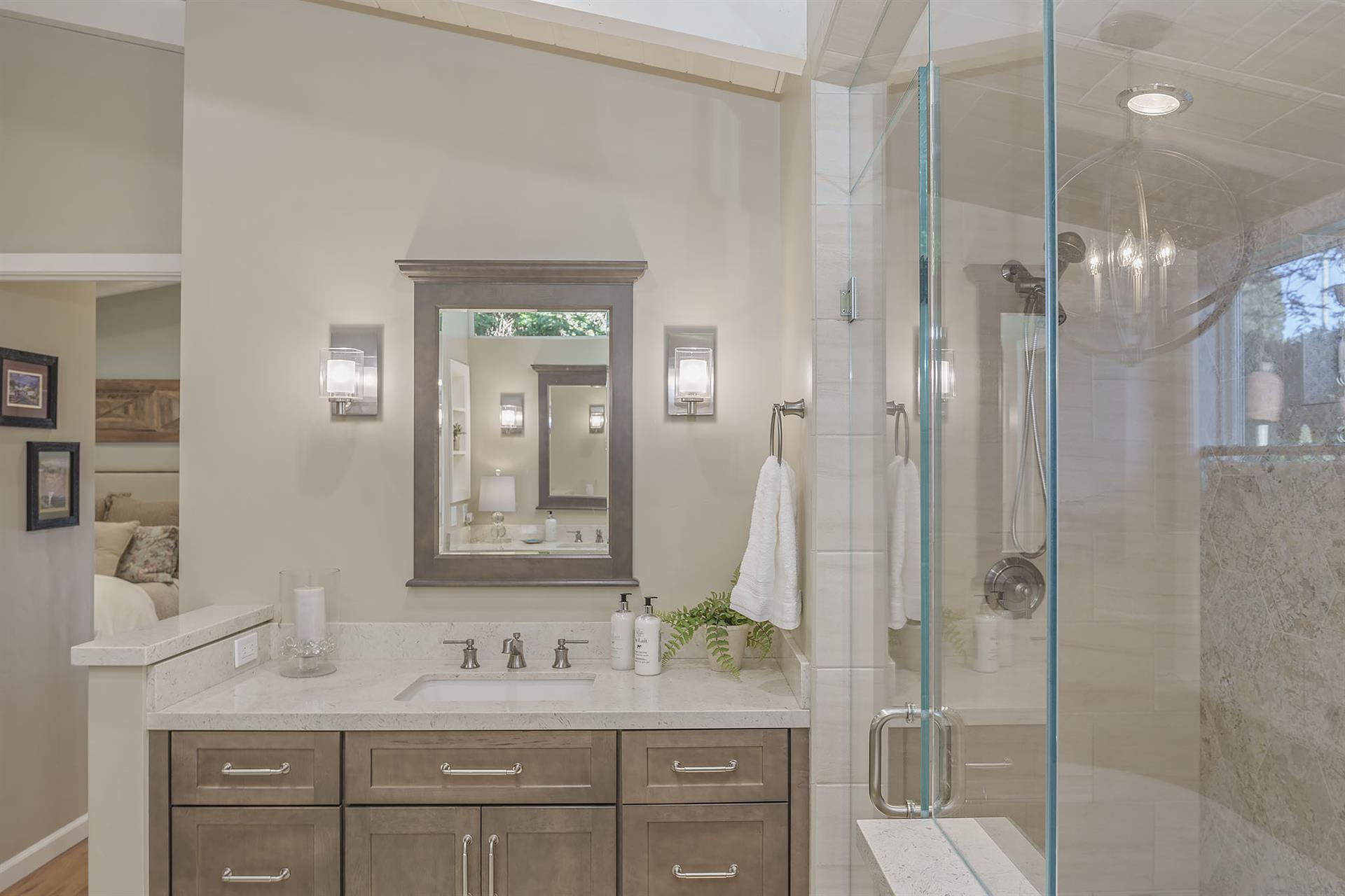 Bathroom 1  En Suite, Steam Shower, Deep Tub, Two Vanities