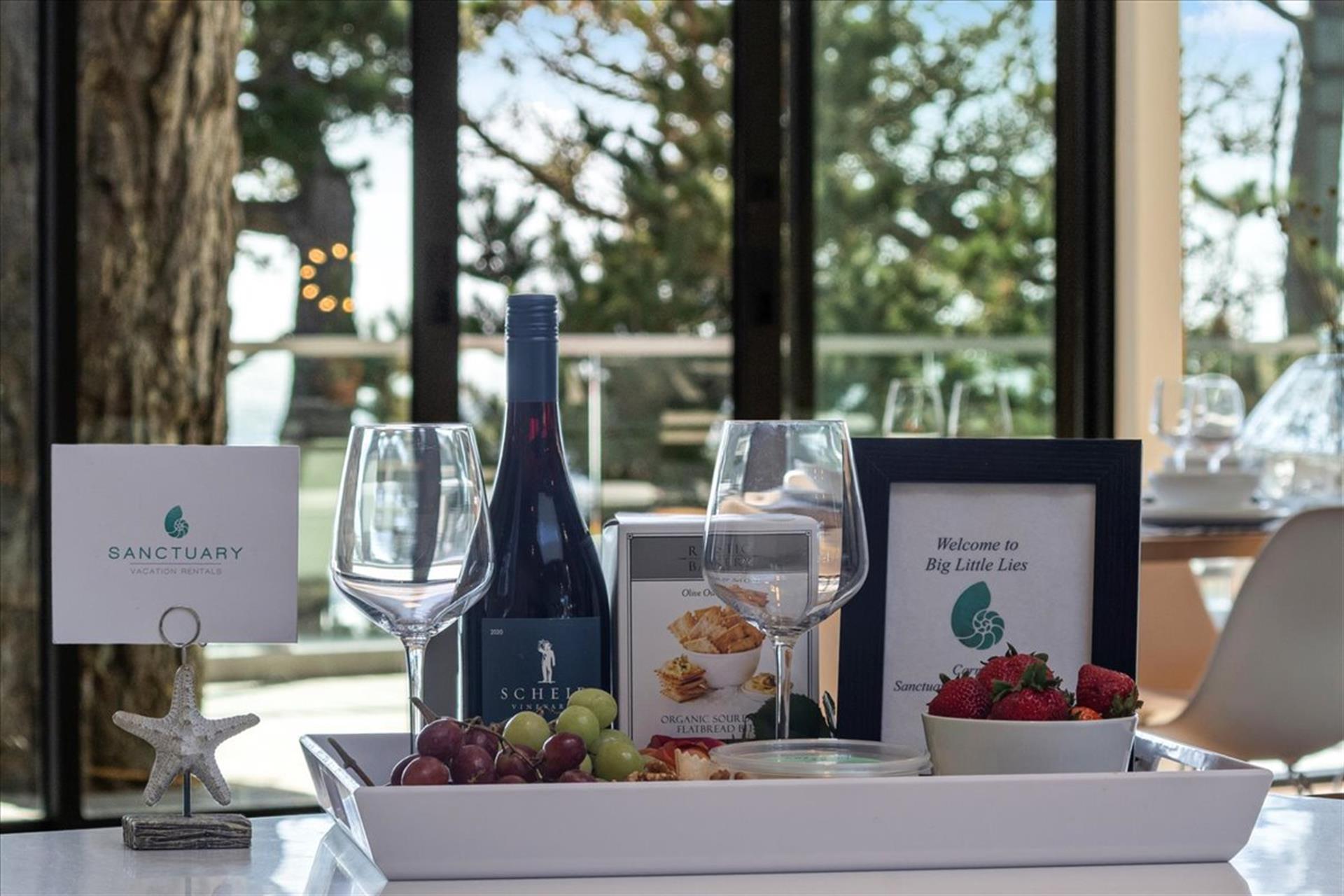 Wine and Cheese to Welcome You Just Add Fruit