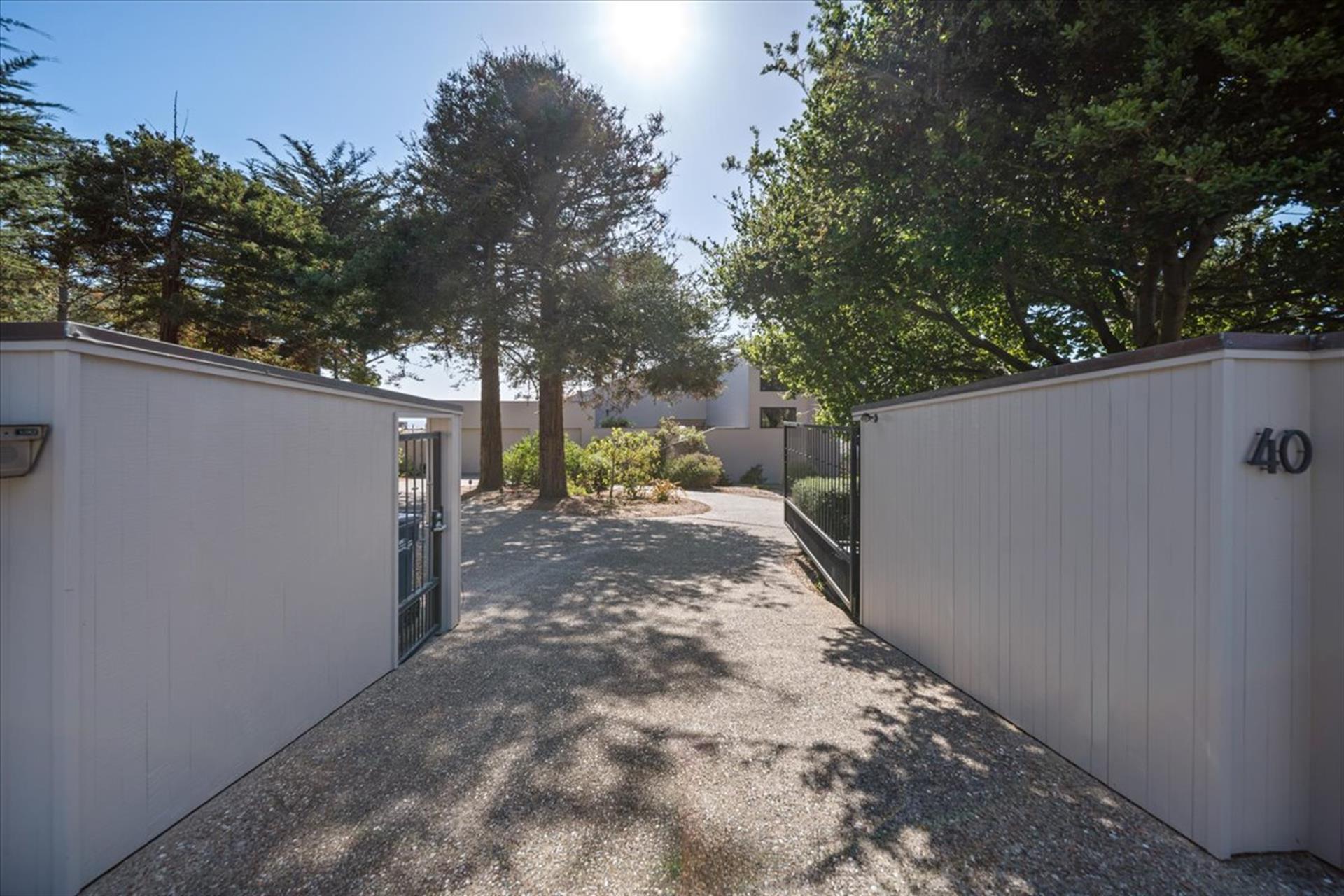 Gated Entrance to the Waterfront Property