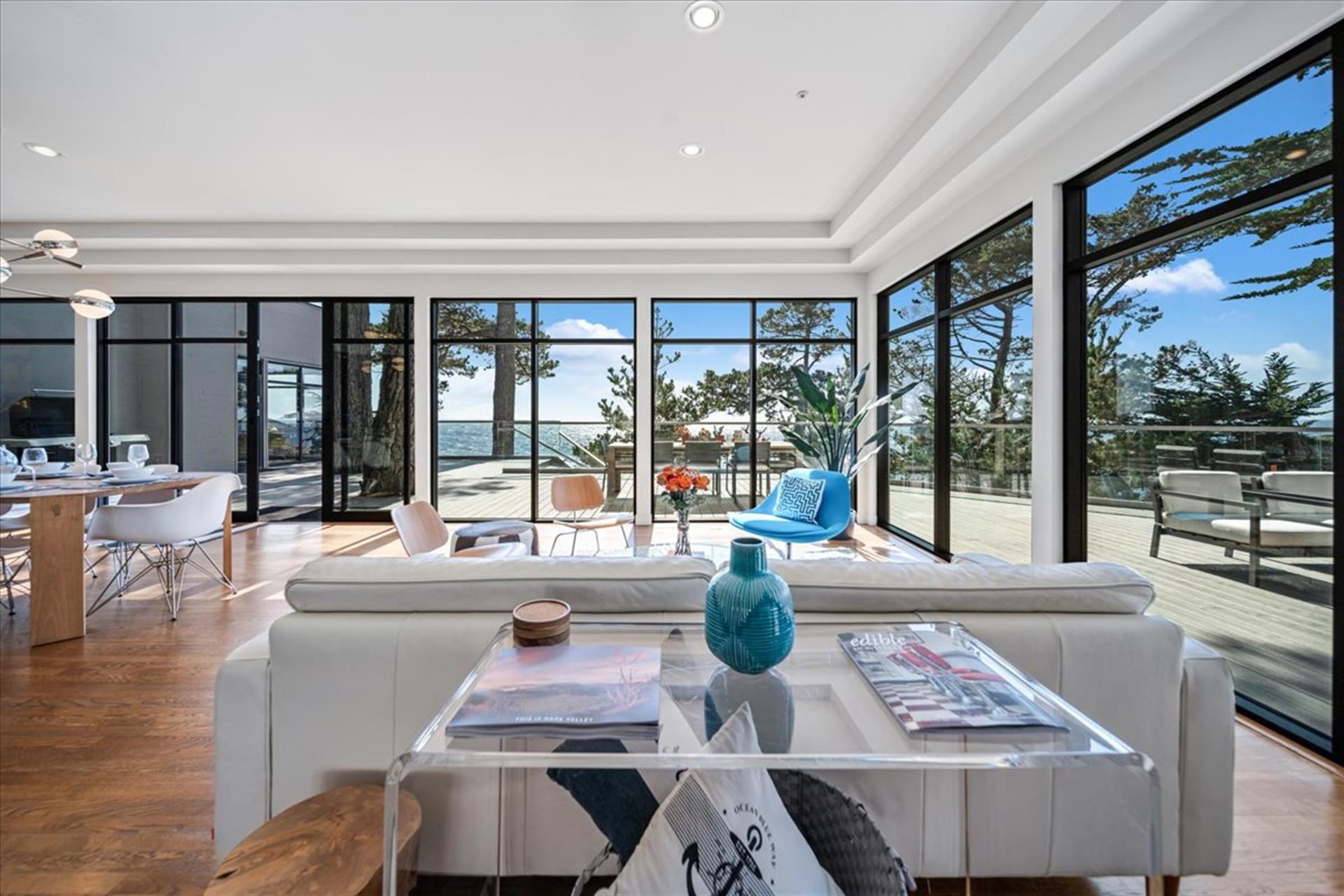 Second Living Room Area has a Stunning Ocean View