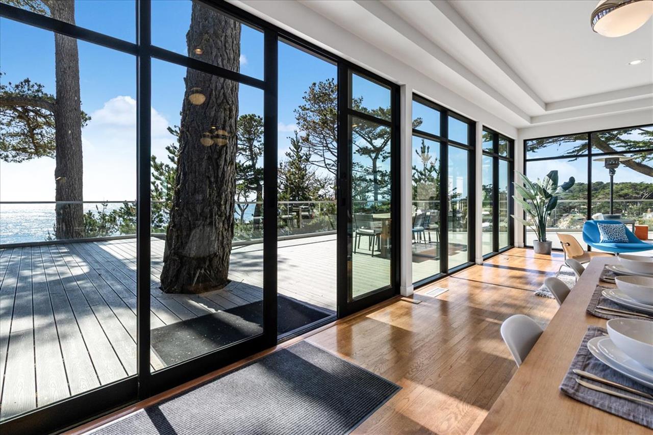 Dining Area is Flooded with Light and Ocean Views