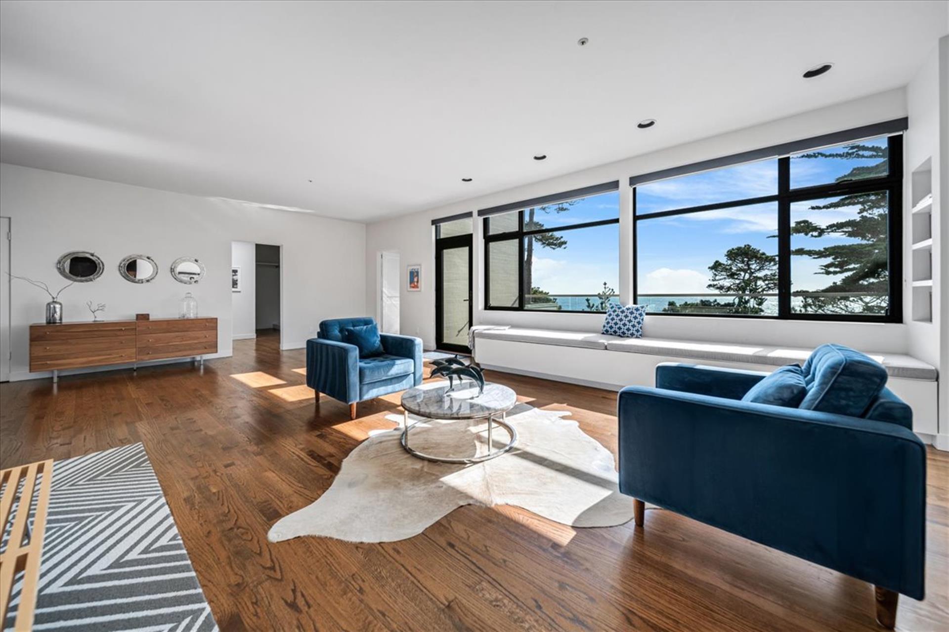 Upstairs Bedroom 1 has Panoramic Ocean Views