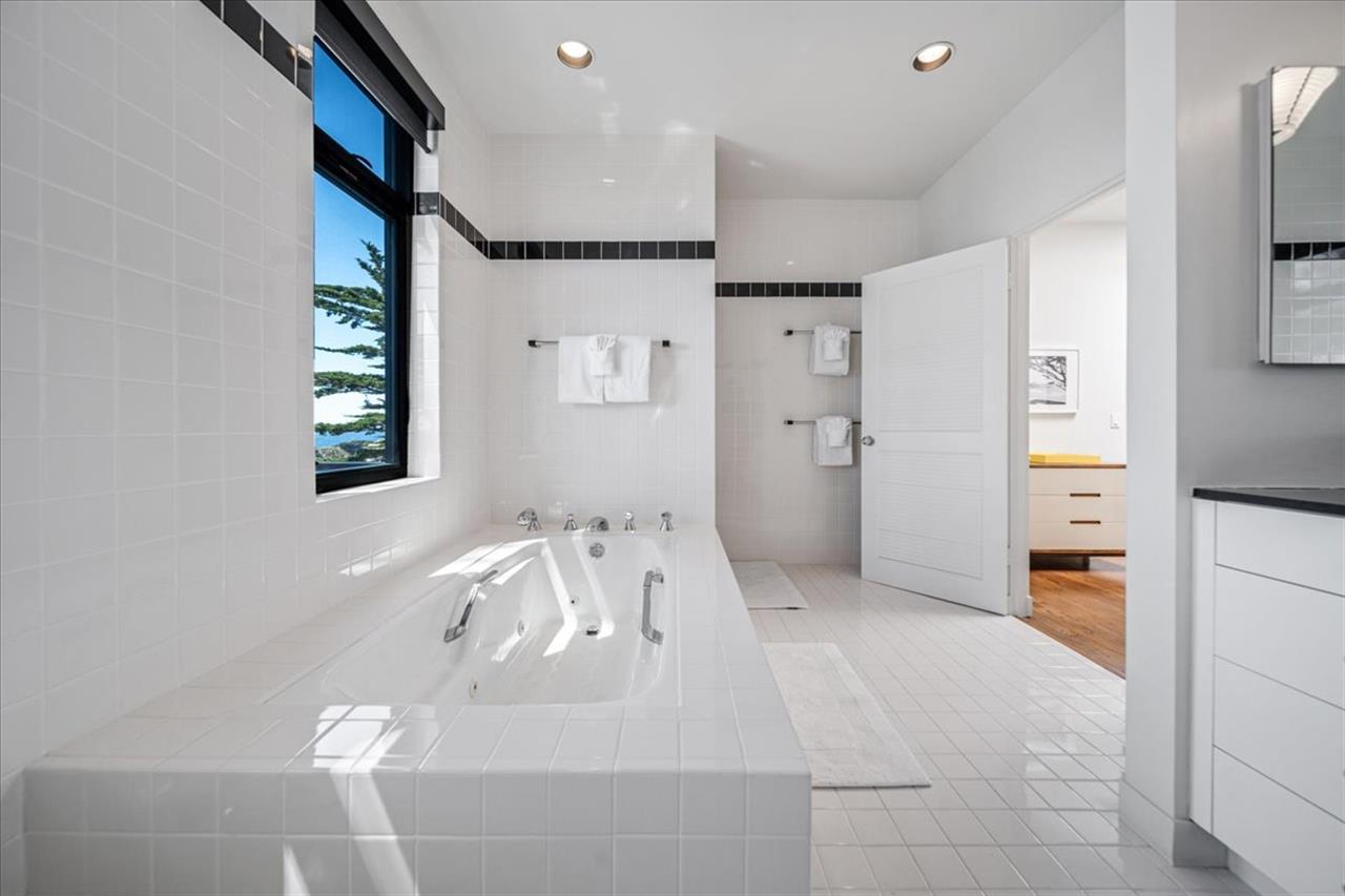 EnSuite Bath for Bedroom 1 has a Stunning Ocean View