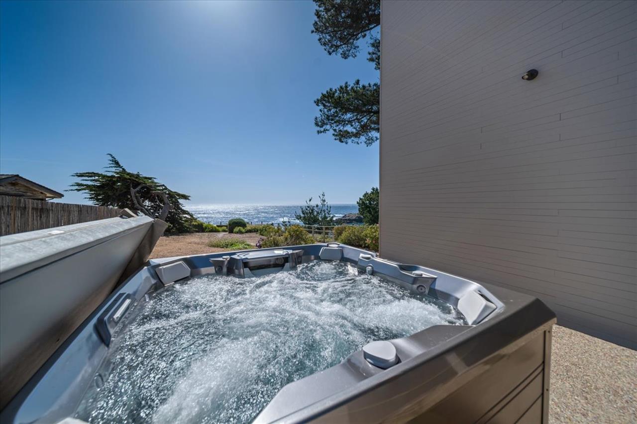 A LowerLevel Patio Area is Home to the Hot Tub