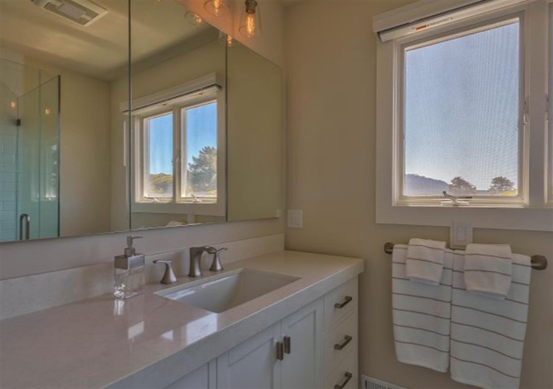 Upstairs, Bathroom 3 is Updated and has a Standing Shower