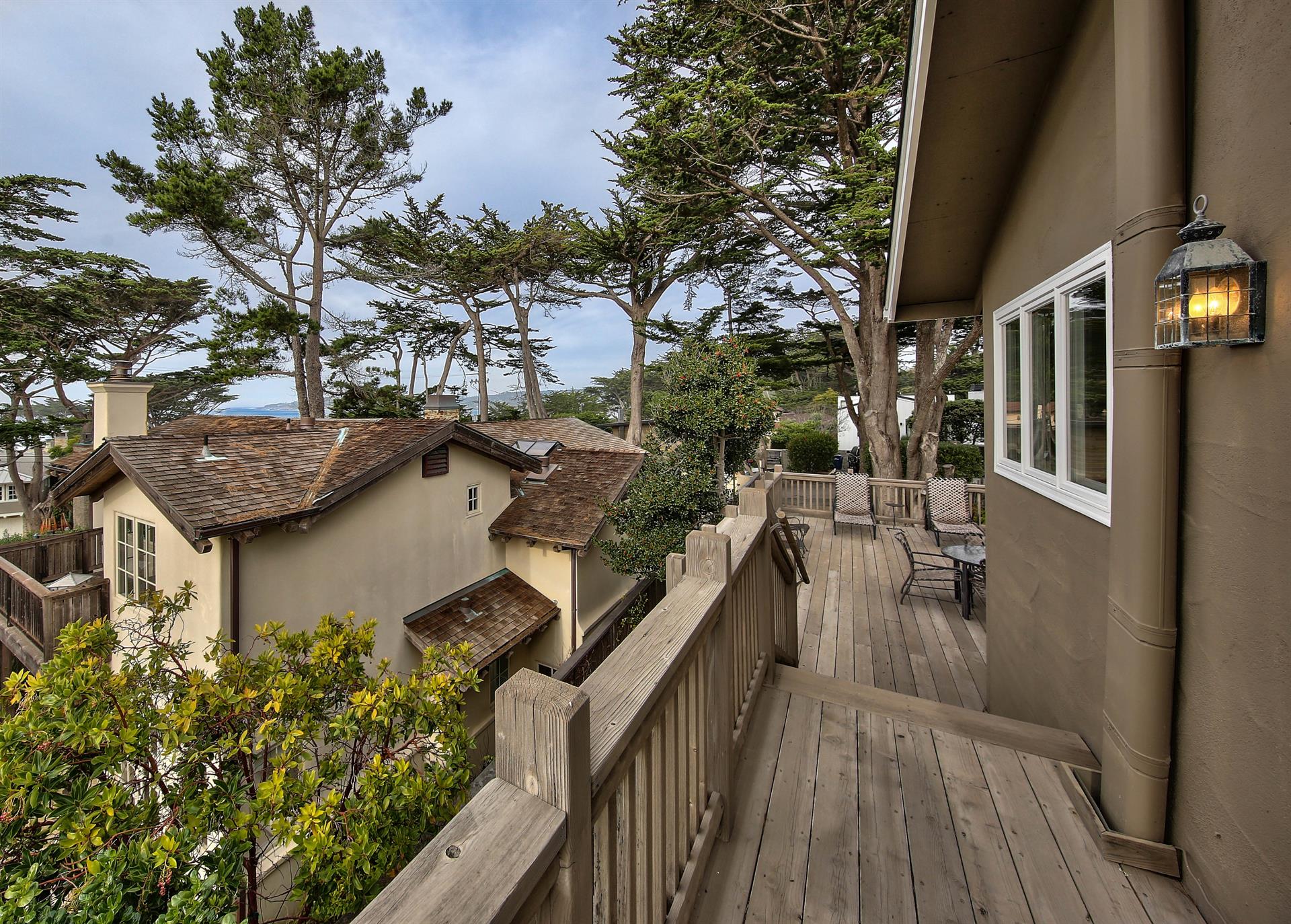 Deck Looks Out Over the Treetops