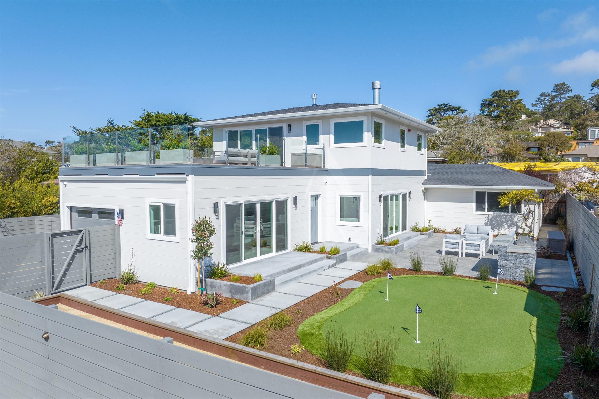 Putting Green, Bocce Ball, Grill and Two Fire Pits