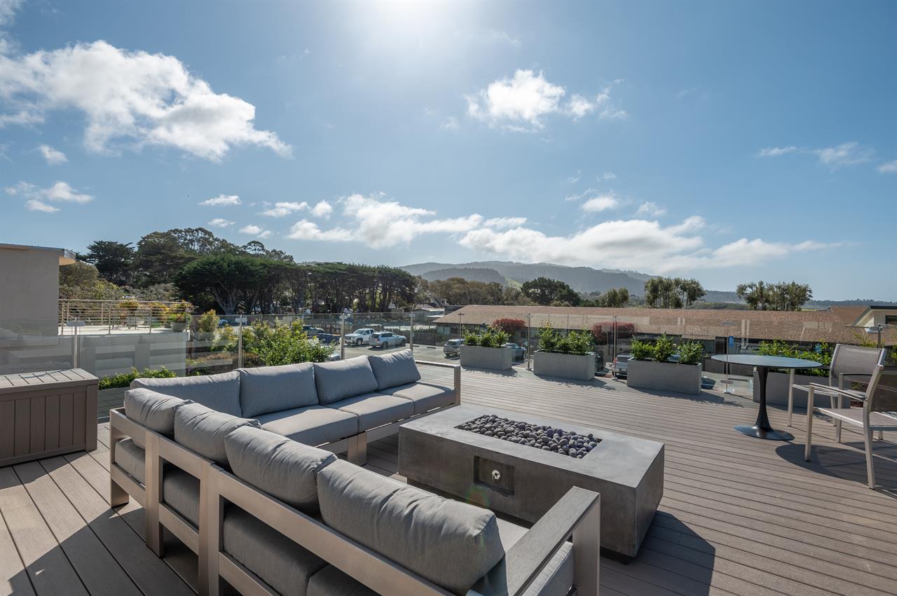 Rooftop Deck with Seating and Fire Pit Table