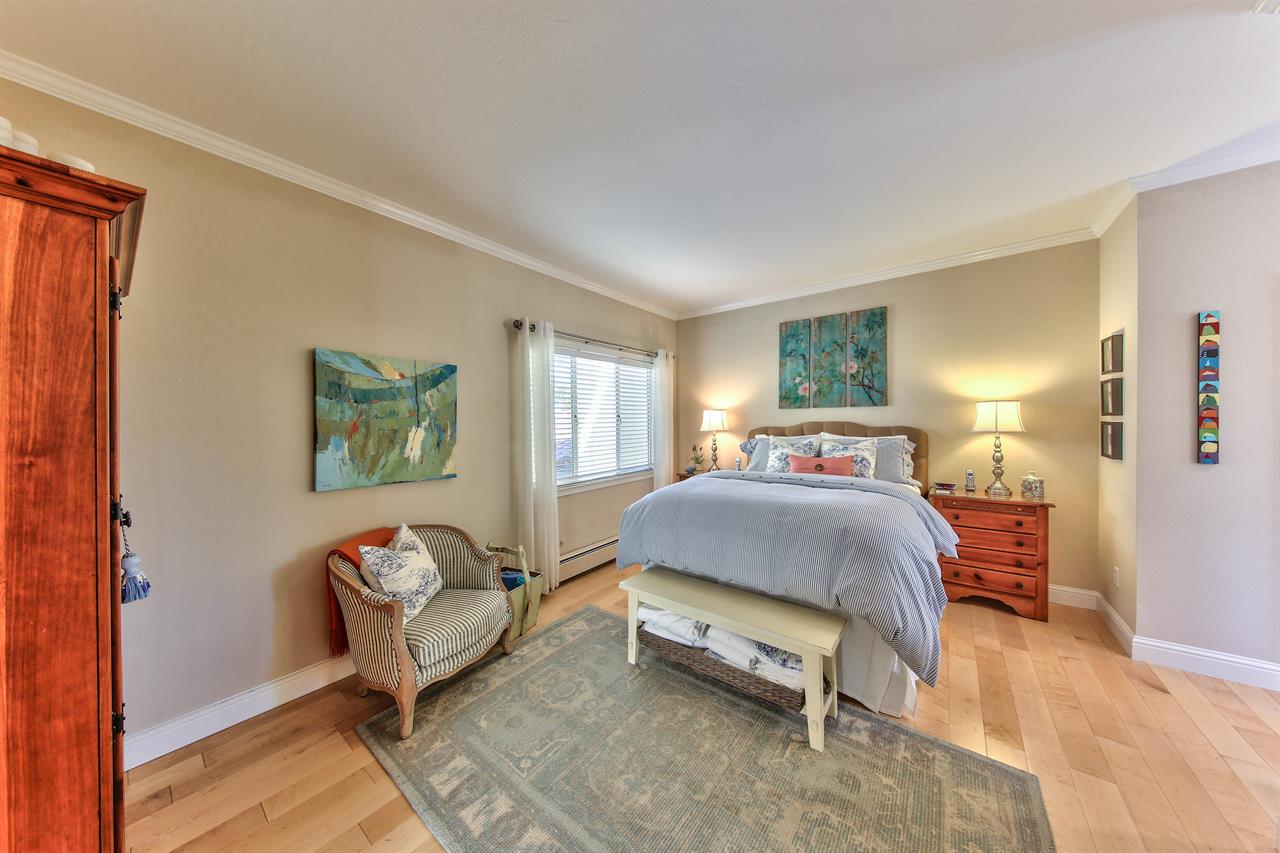 Generous Bedroom has a Queen Bed