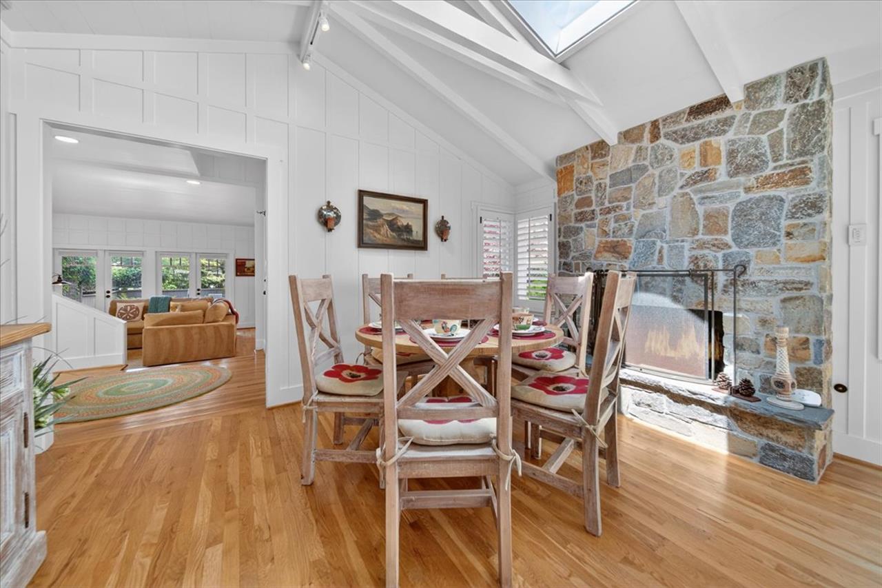 Dining Area has Its Own Gas Fireplace