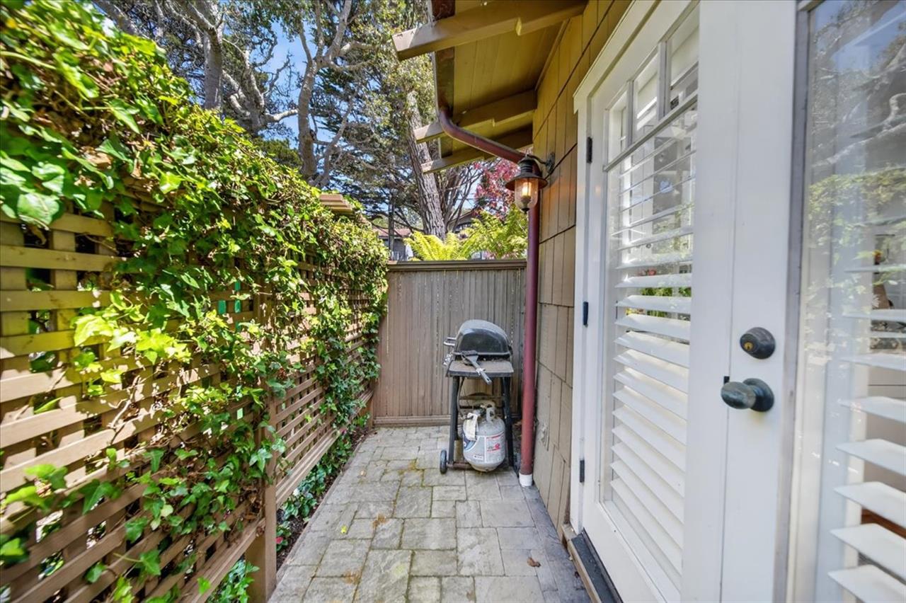 Gas BBQ Grill Just Outside the Kitchens French Doors