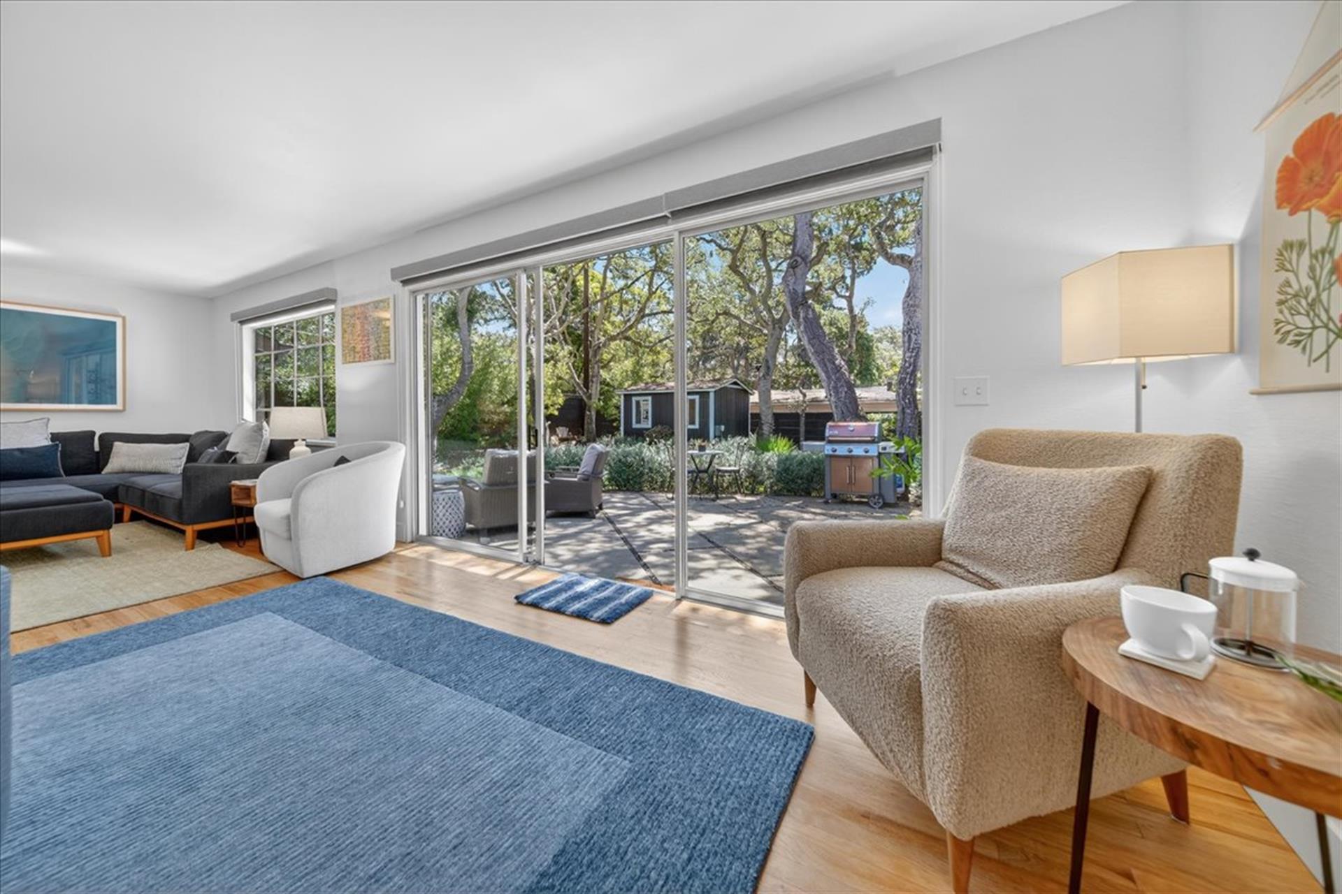 Floor to Ceiling Windows and Slider Bring the Outside In