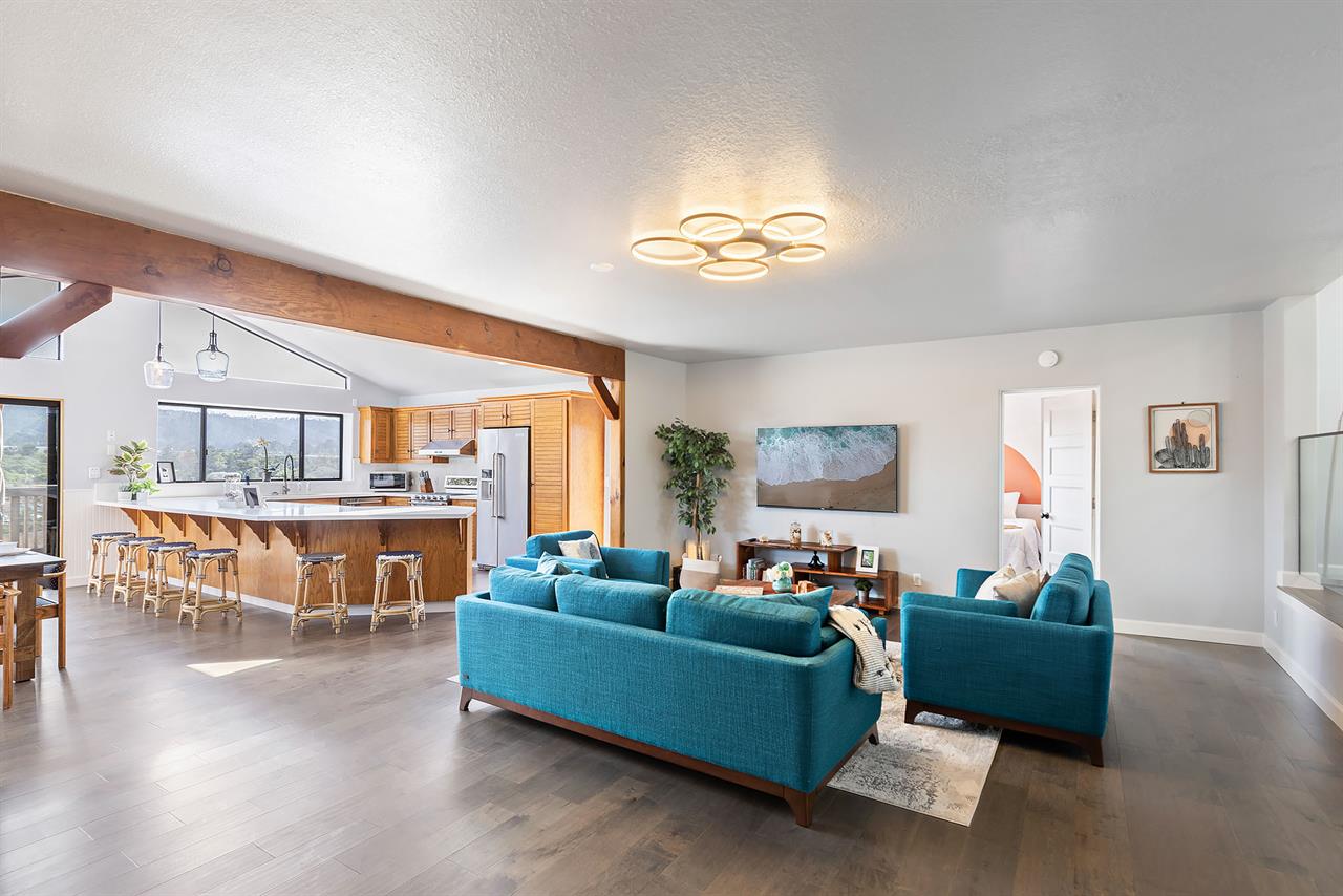 Family Room with an HDTV