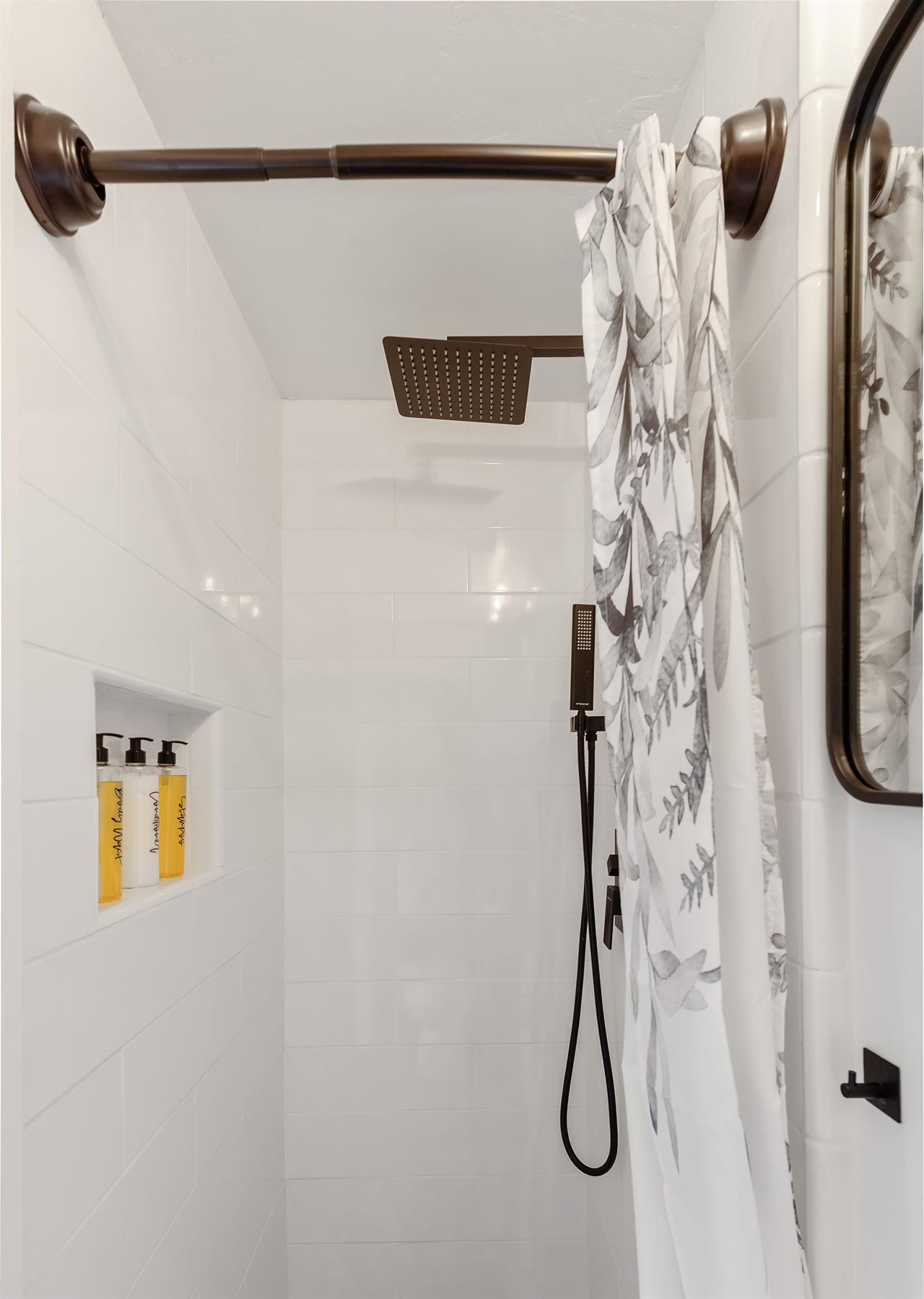 En Suite Bath in Bedroom 4 with a Small Shower