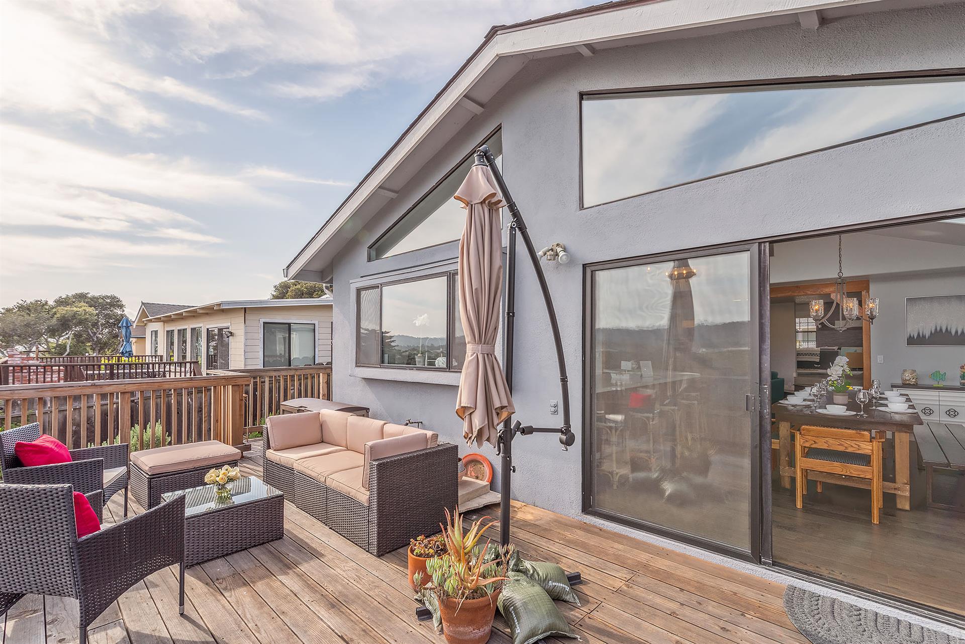 Outdoor Deck with a Gas Grill