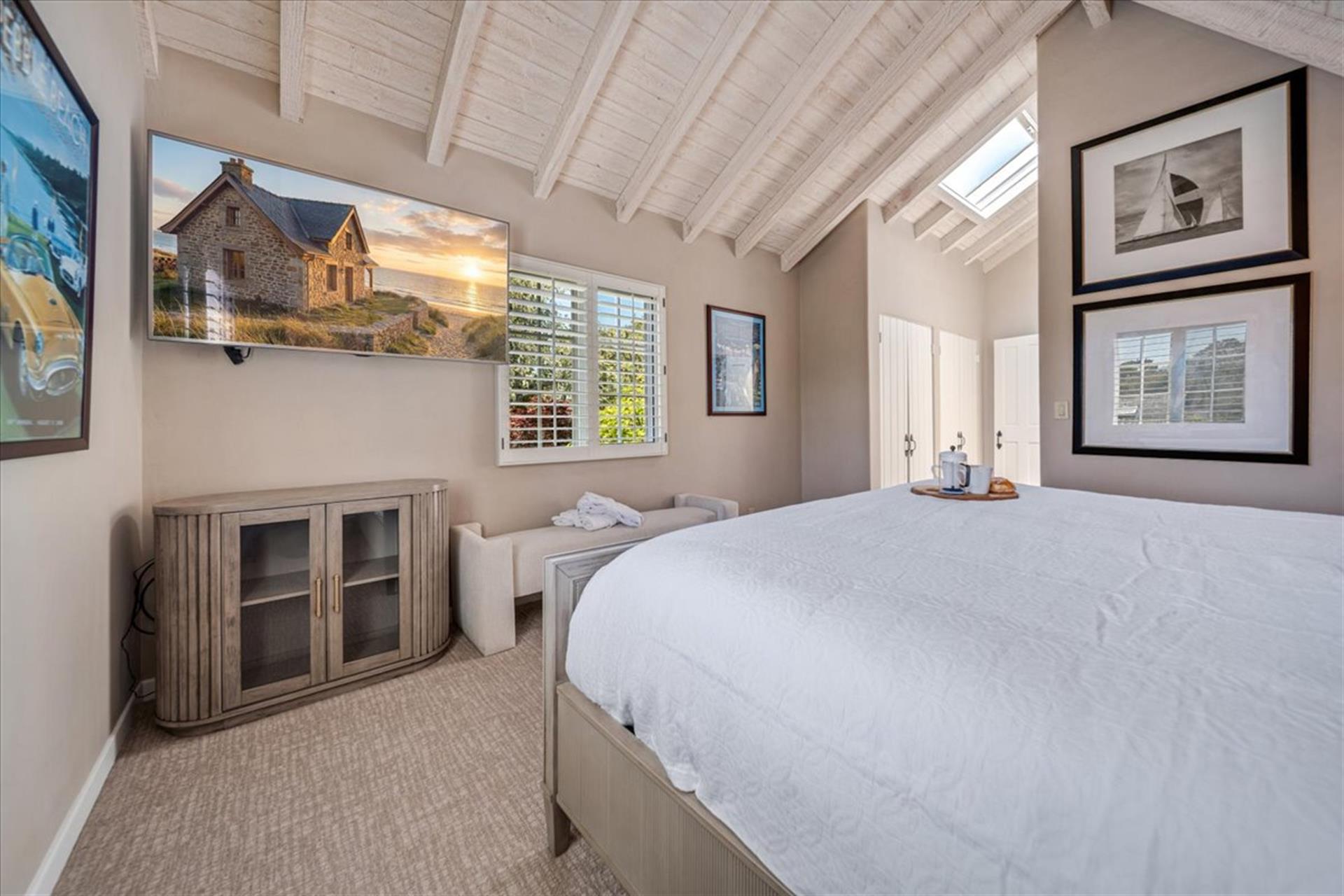 Upstairs Bedroom has a Smart TV