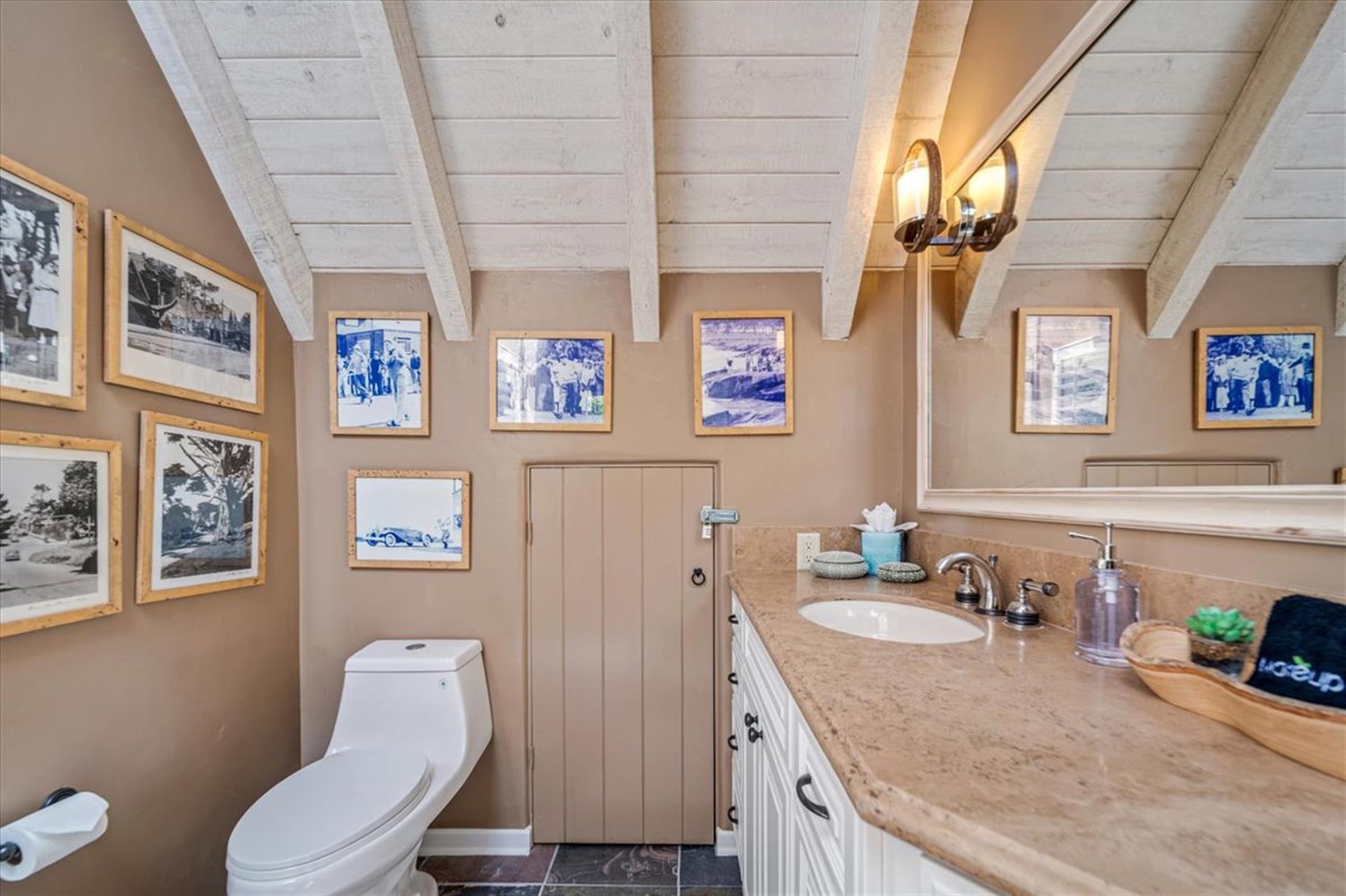 Upstairs Full Bath has a Shower